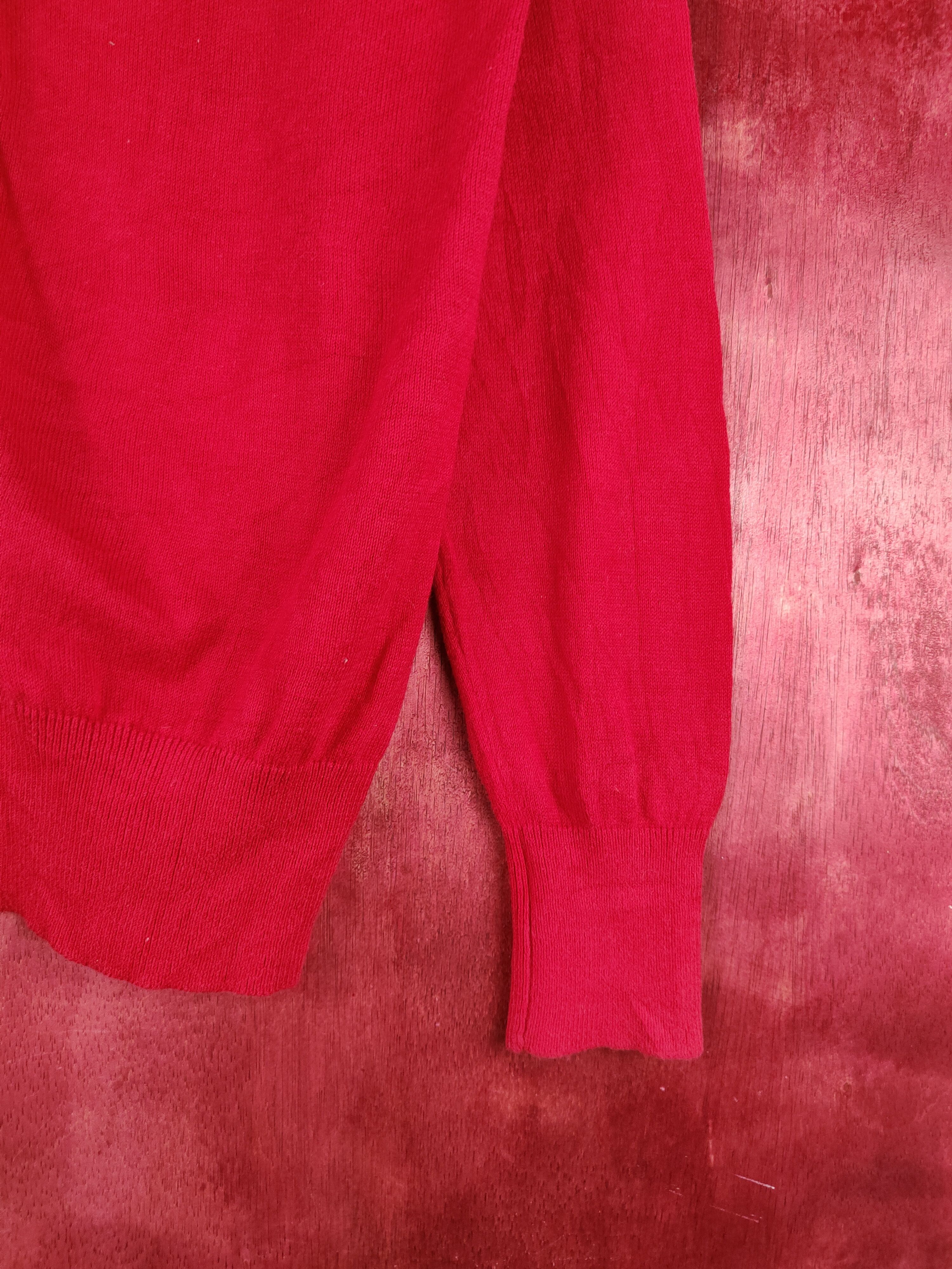 Japanese Brand Zootie Red Cardigan knitwear japan #S917 Size M / US 6-8 / IT 42-44 - 5 Thumbnail
