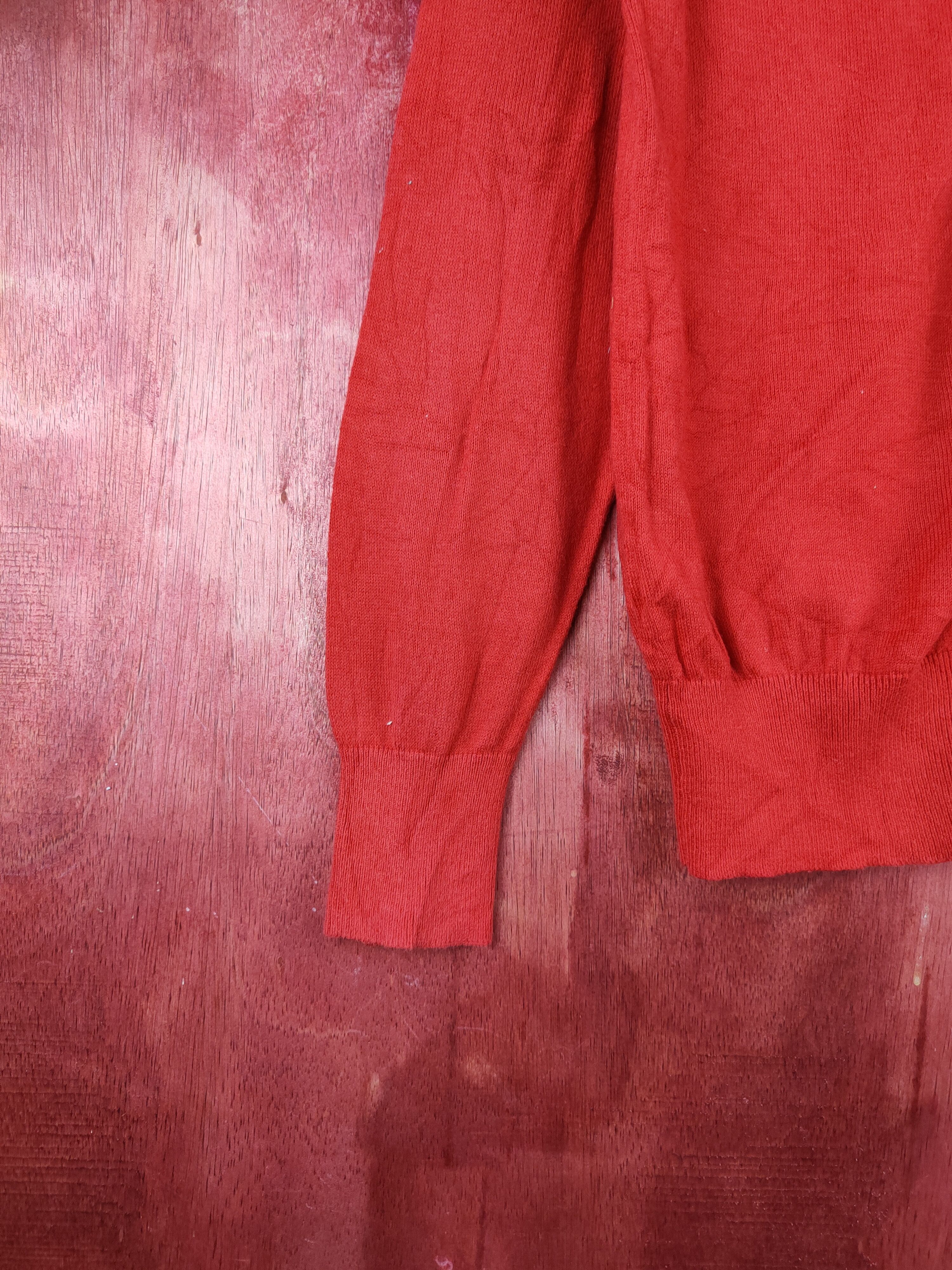 Japanese Brand Zootie Red Cardigan knitwear japan #S917 Size M / US 6-8 / IT 42-44 - 3 Thumbnail