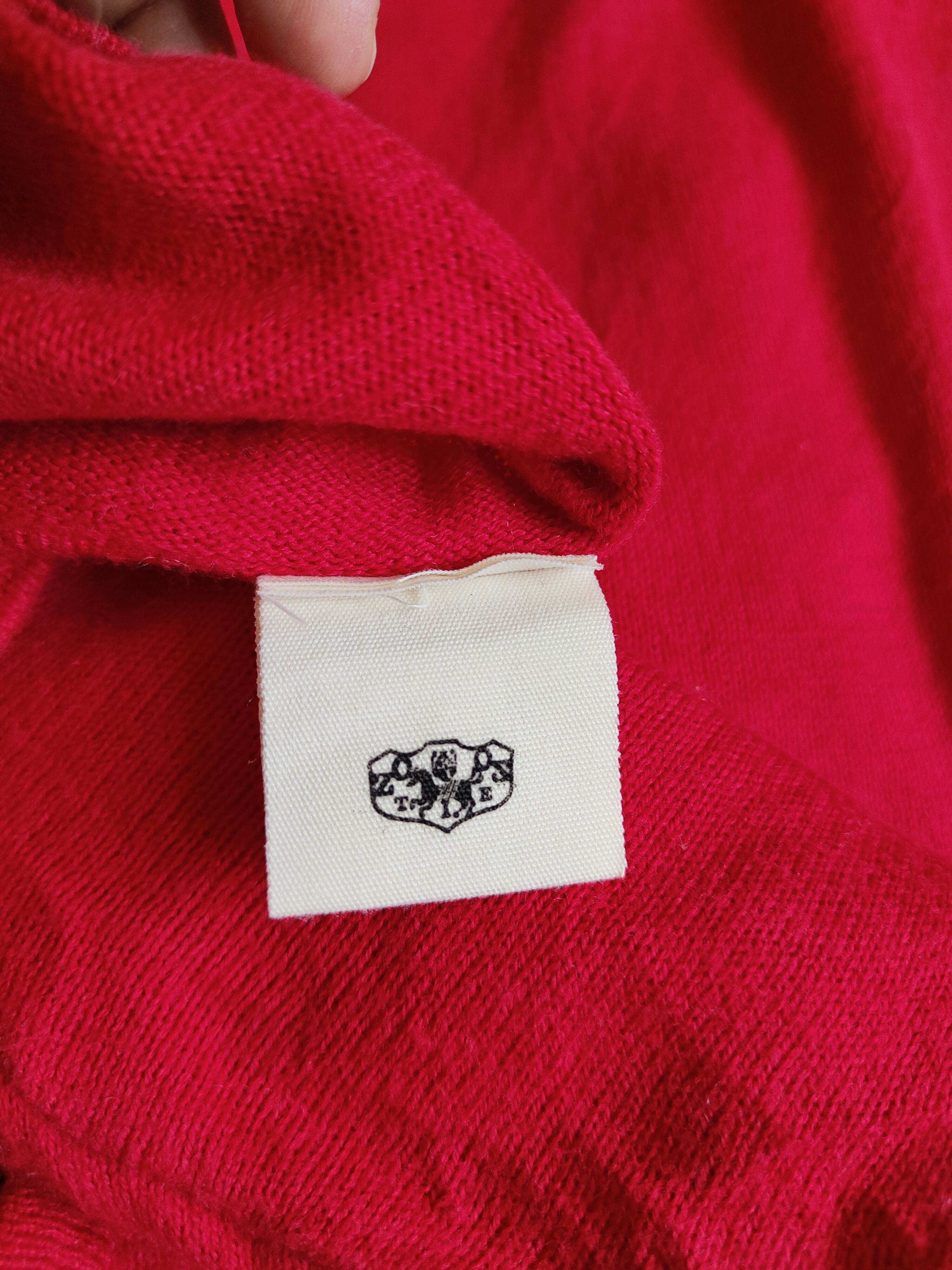 Japanese Brand Zootie Red Cardigan knitwear japan #S917 Size M / US 6-8 / IT 42-44 - 10 Thumbnail