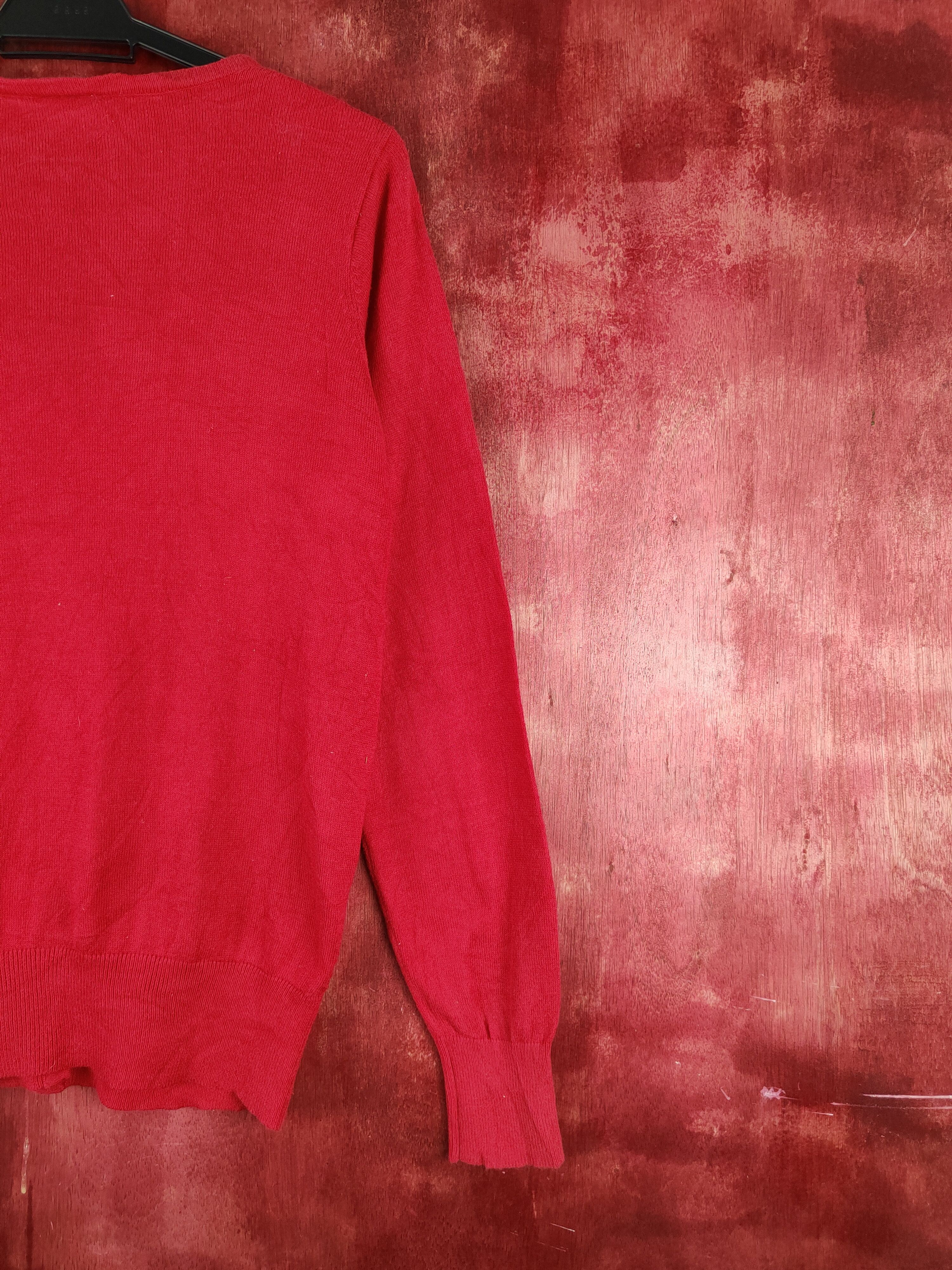 Japanese Brand Zootie Red Cardigan knitwear japan #S917 Size M / US 6-8 / IT 42-44 - 8 Thumbnail