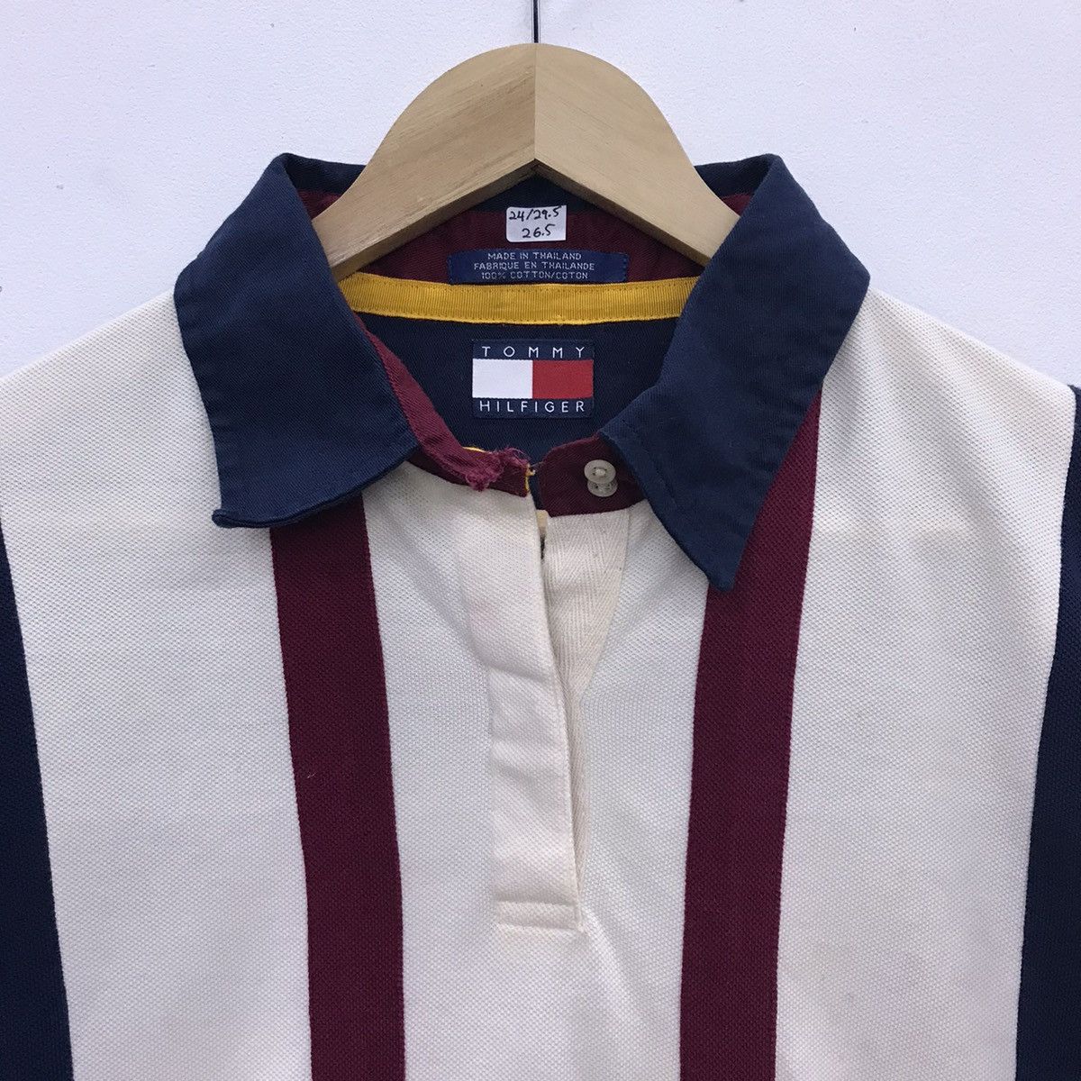 Tommy Hilfiger × Vintage Rare!! Tommy Hilfiger Long Sleeve Polo T-shirt Size US XL / EU 56 / 4 - 4 Thumbnail
