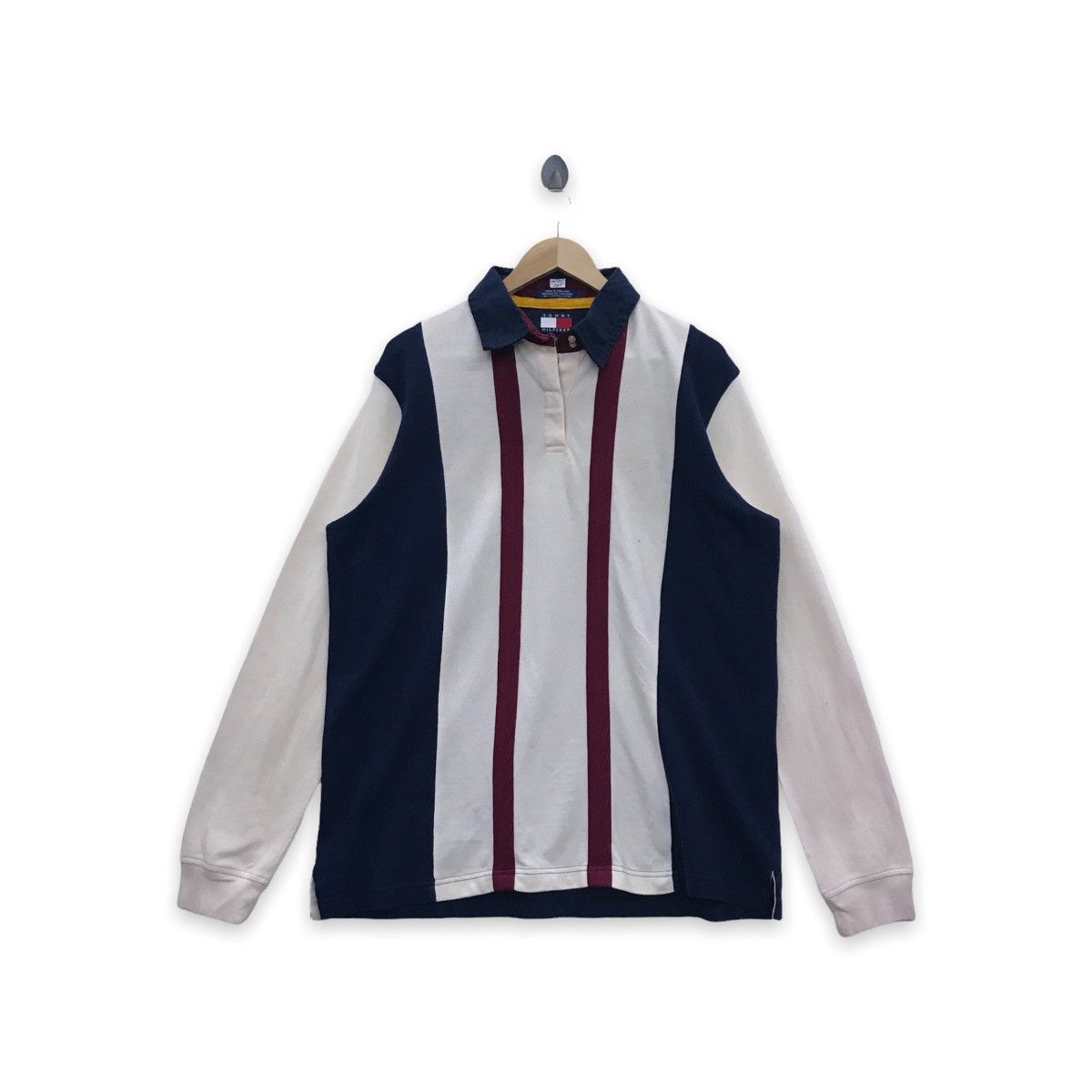 Tommy Hilfiger × Vintage Rare!! Tommy Hilfiger Long Sleeve Polo T-shirt Size US XL / EU 56 / 4 - 1 Thumbnail