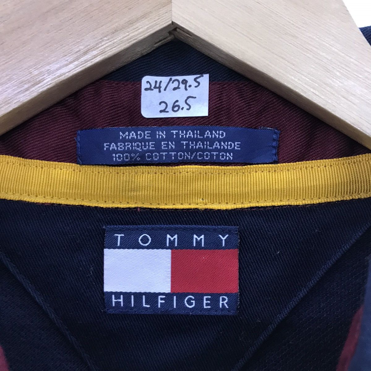 Tommy Hilfiger × Vintage Rare!! Tommy Hilfiger Long Sleeve Polo T-shirt Size US XL / EU 56 / 4 - 8 Thumbnail
