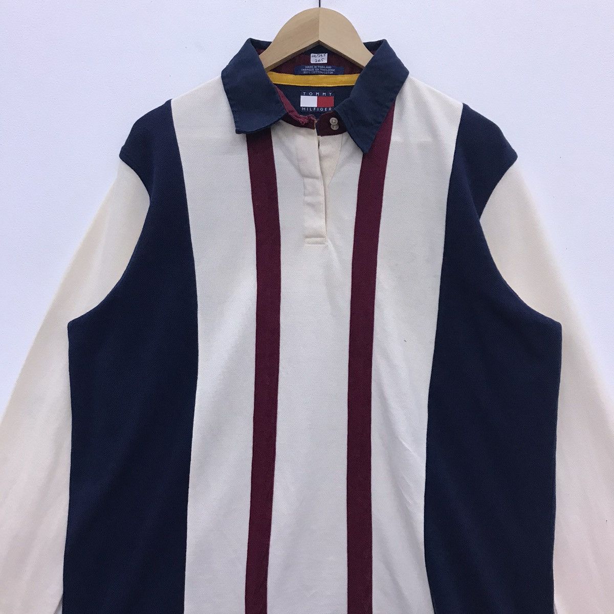 Tommy Hilfiger × Vintage Rare!! Tommy Hilfiger Long Sleeve Polo T-shirt Size US XL / EU 56 / 4 - 3 Thumbnail