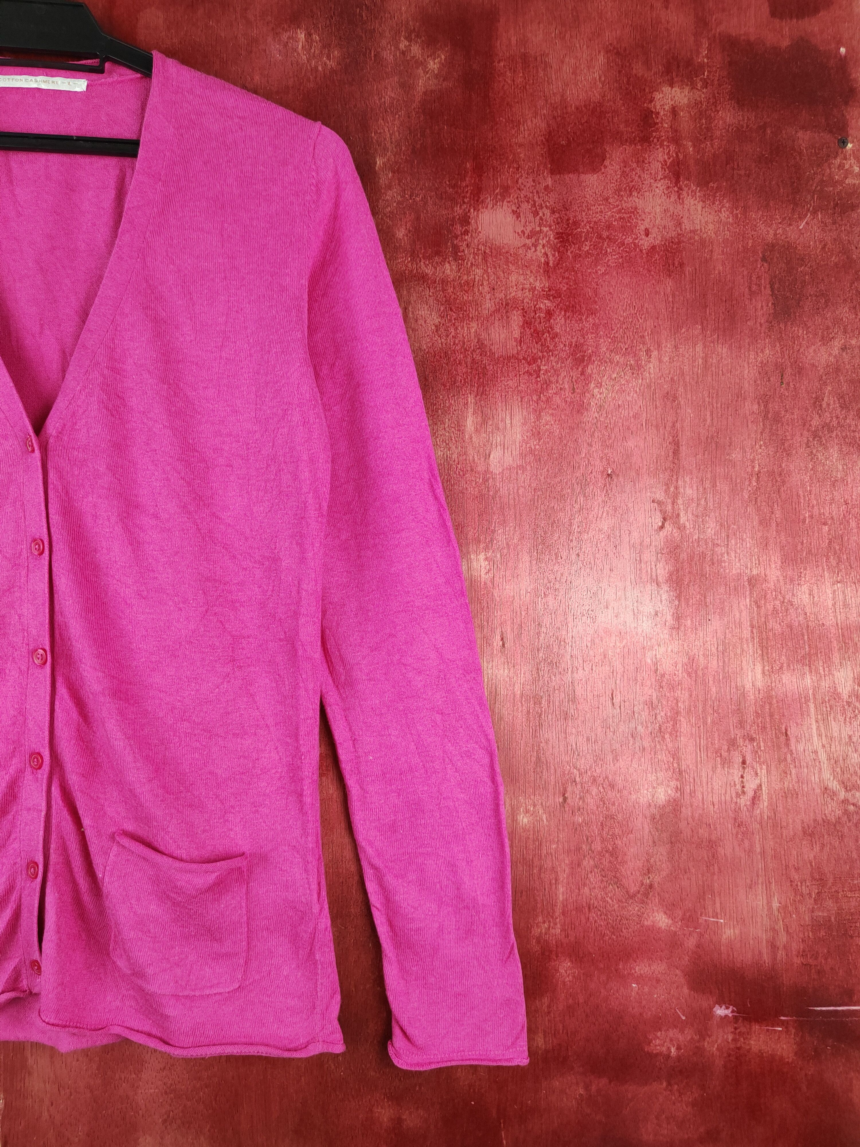 Japanese Brand × Uniqlo Uniqlo Pink Cardigan knitwear japan streetwear #S921 Size L / US 10 / IT 46 - 5 Thumbnail