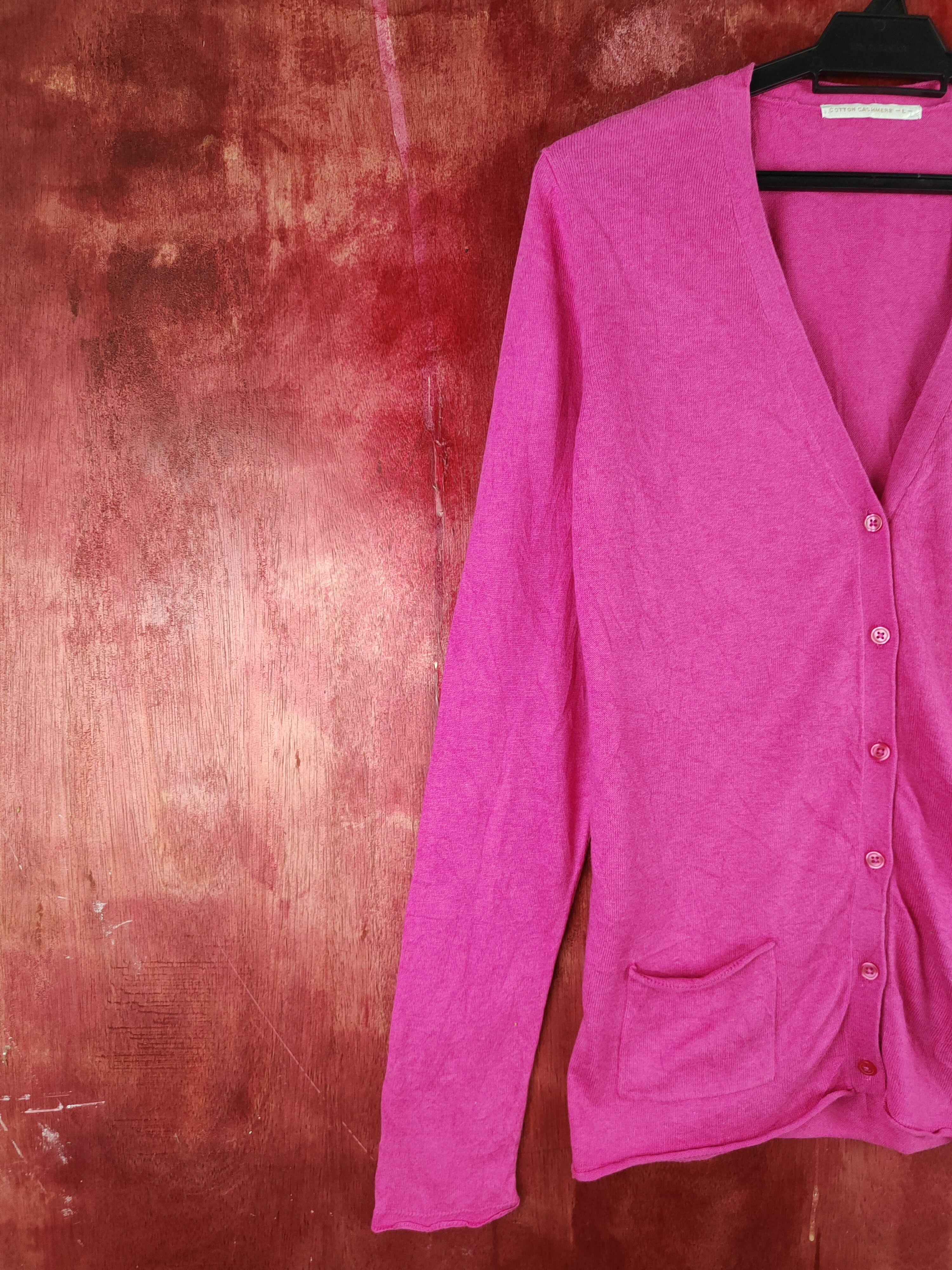 Japanese Brand × Uniqlo Uniqlo Pink Cardigan knitwear japan streetwear #S921 Size L / US 10 / IT 46 - 3 Thumbnail
