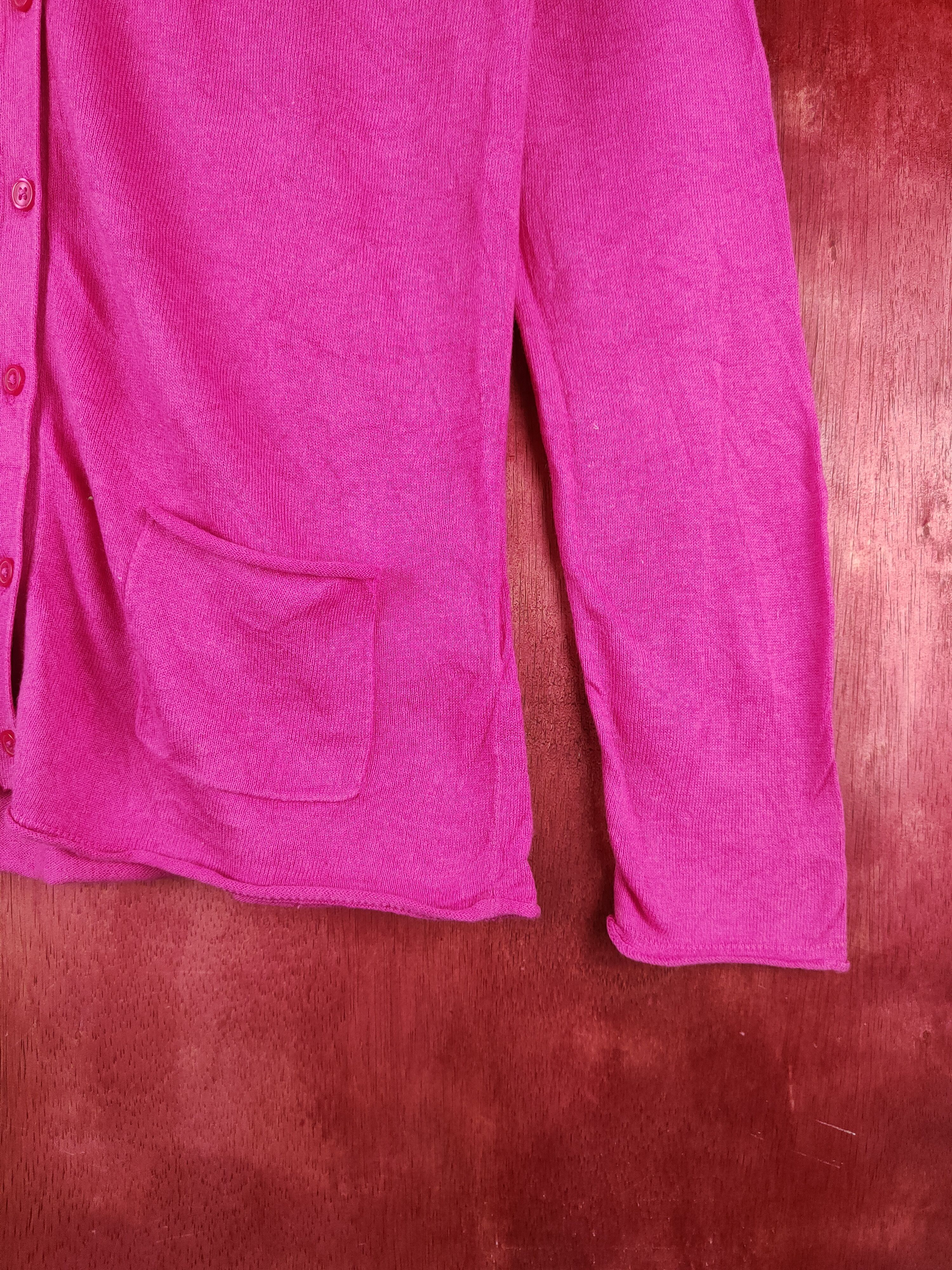 Japanese Brand × Uniqlo Uniqlo Pink Cardigan knitwear japan streetwear #S921 Size L / US 10 / IT 46 - 6 Thumbnail