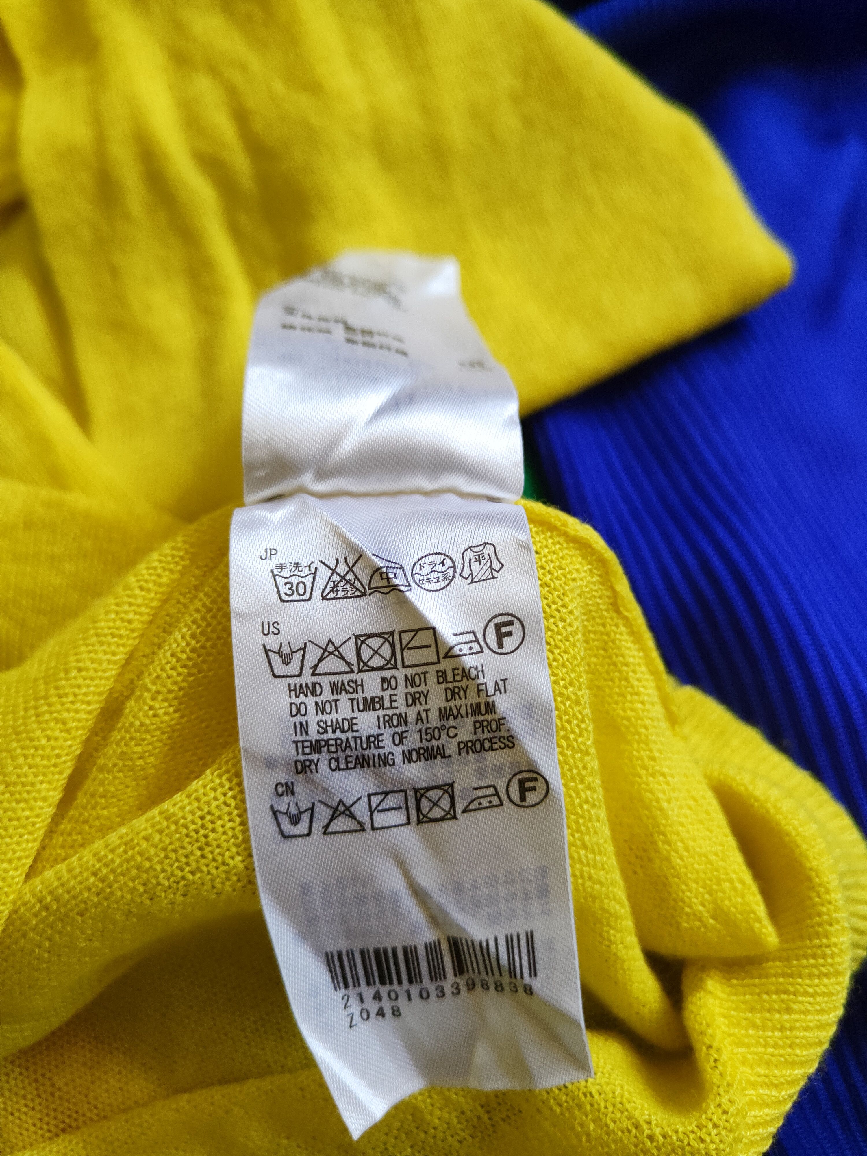 Japanese Brand Earth Music & Ecology Yellow Crochet Meshnet Cardigan #S906 Size S / US 4 / IT 40 - 12 Thumbnail