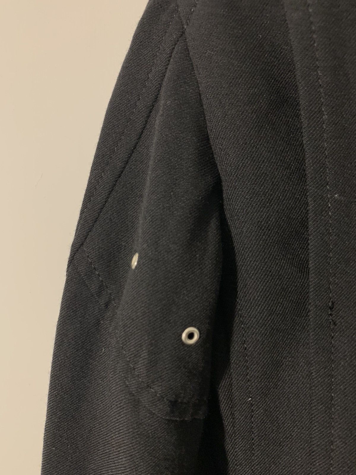 Comme des Garcons Homme Plus A-Symmetrical Motorcycle Long Wool Twill Coat Size US M / EU 48-50 / 2 - 14 Thumbnail