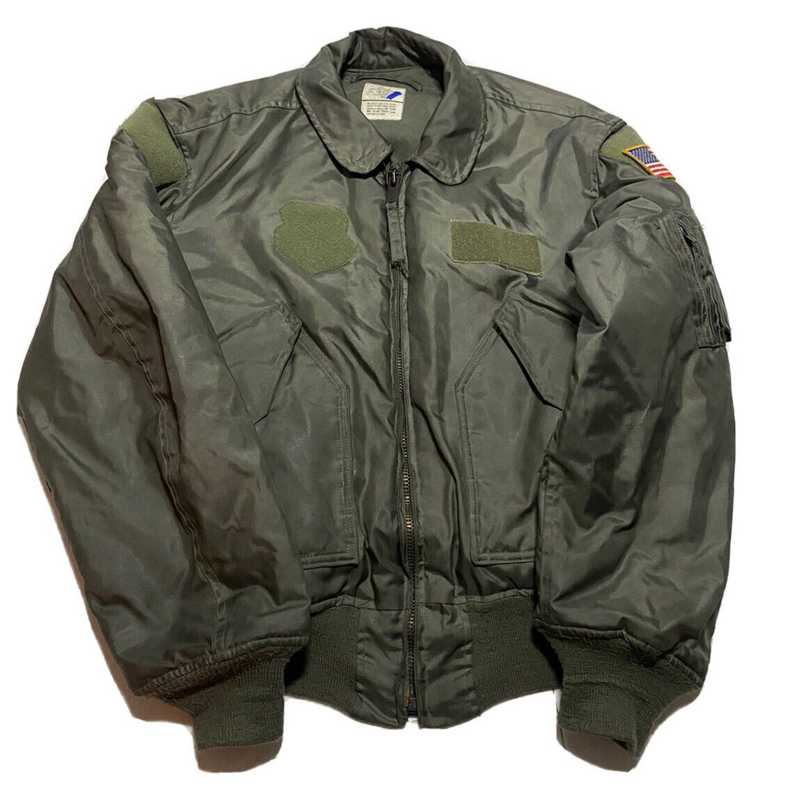 Vintage 90s Alpha Industries CWU 45/P flight jacket Large M7