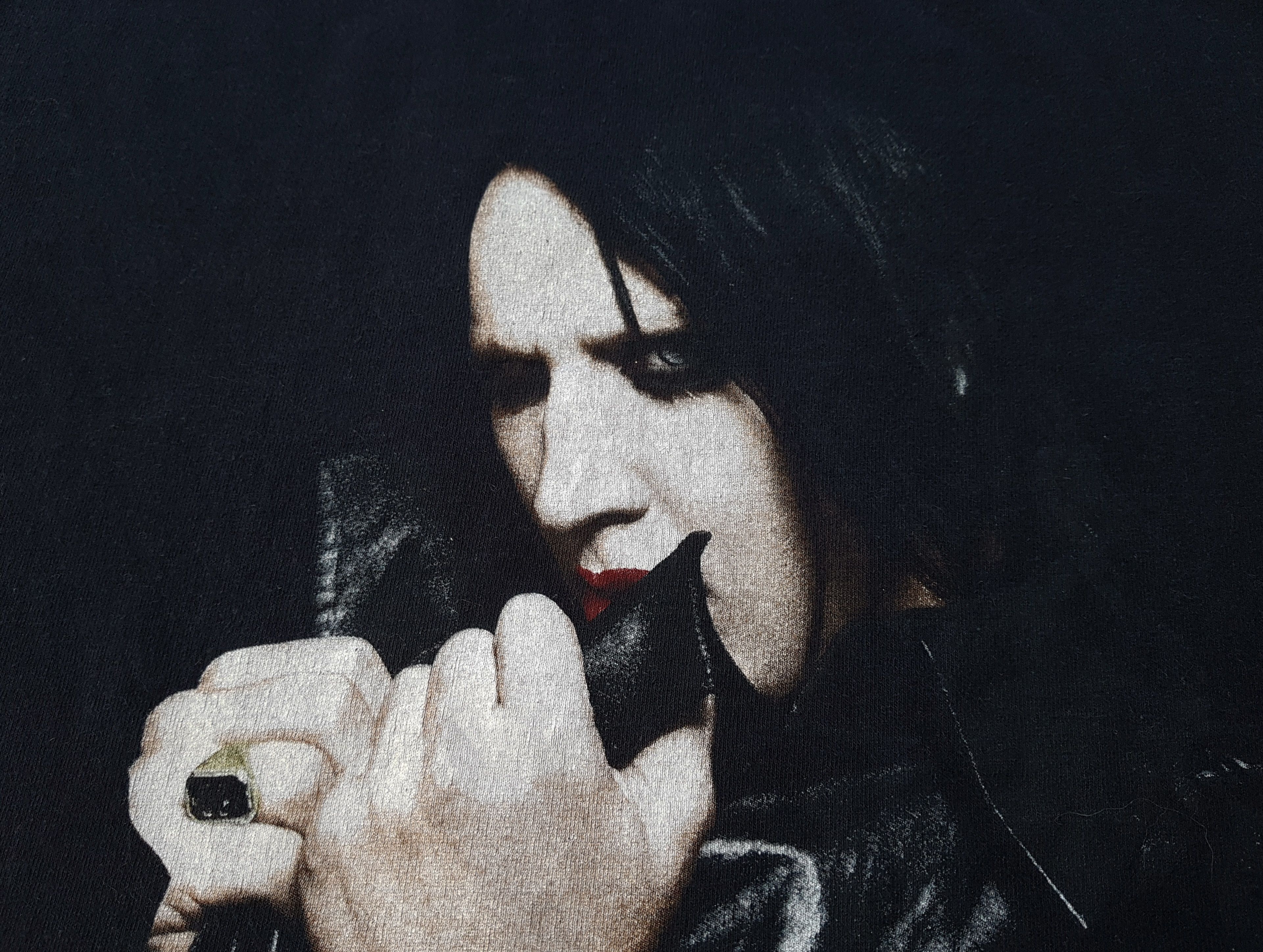 Band Tees Vintage Marilyn Manson Graphic T Shirt Tee Size US M / EU 48-50 / 2 - 6 Thumbnail