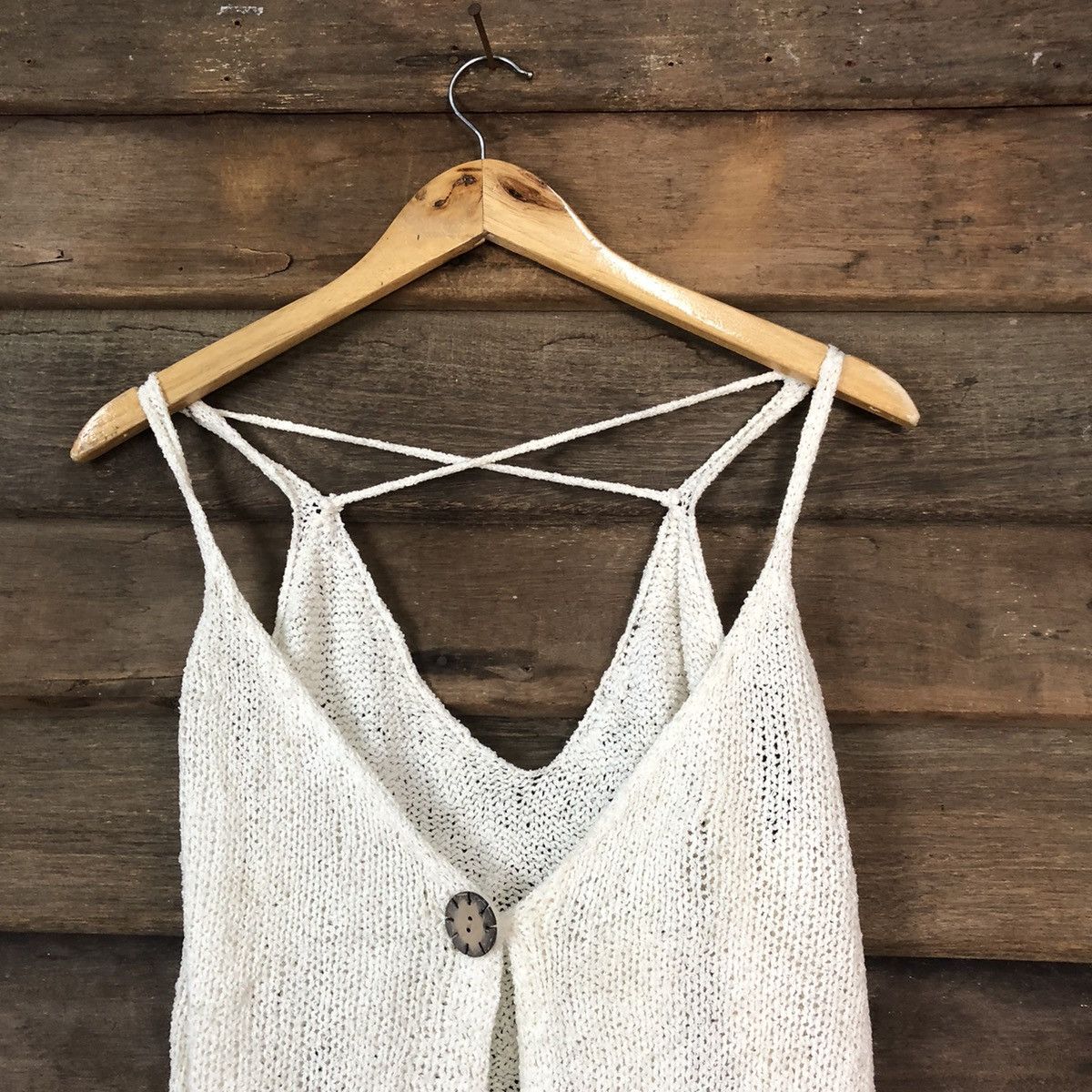 Homespun Knitwear Dresses Japan Mesh Net Crochet White Cardigan Knitwear #7132 Size S / US 4 / IT 40 - 5 Thumbnail