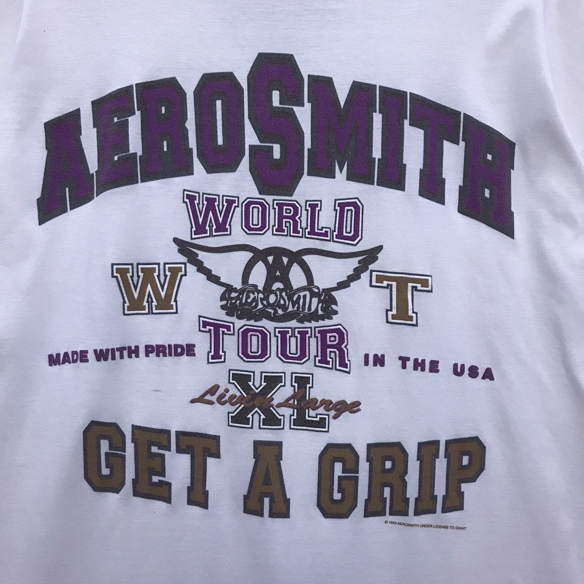 Aerosmith × Band Tees Rare!! Aerosmith World Tour USA Band Tees Size US L / EU 52-54 / 3 - 4 Thumbnail