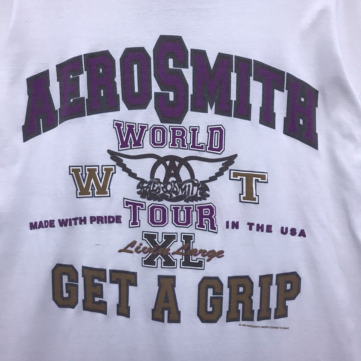 Aerosmith × Band Tees Rare!! Aerosmith World Tour USA Band Tees Size US L / EU 52-54 / 3 - 5 Thumbnail