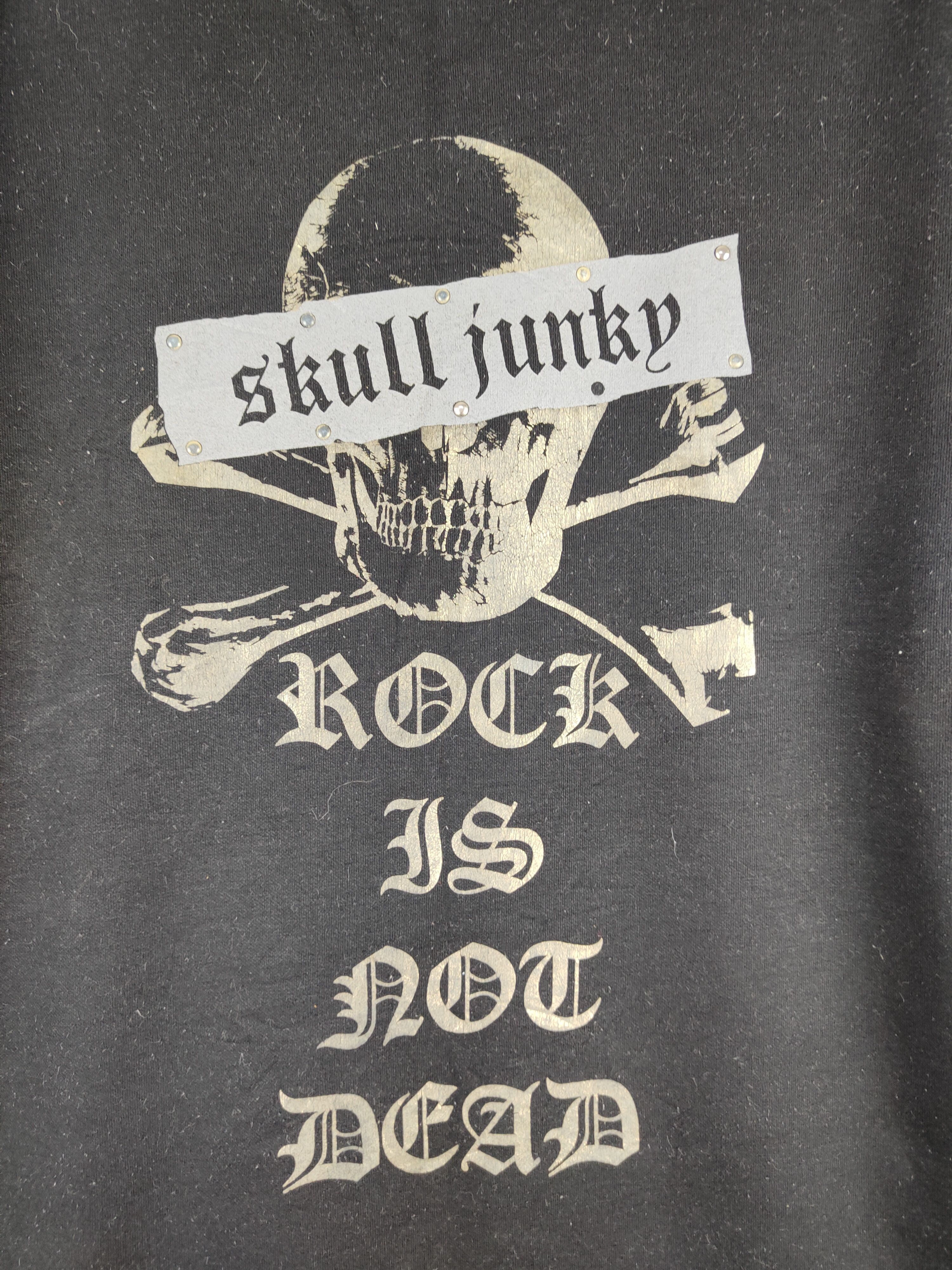 Band Tees Skull Junky rock not dead Black Short Sleeve T-shirt #166B Size US L / EU 52-54 / 3 - 2 Thumbnail