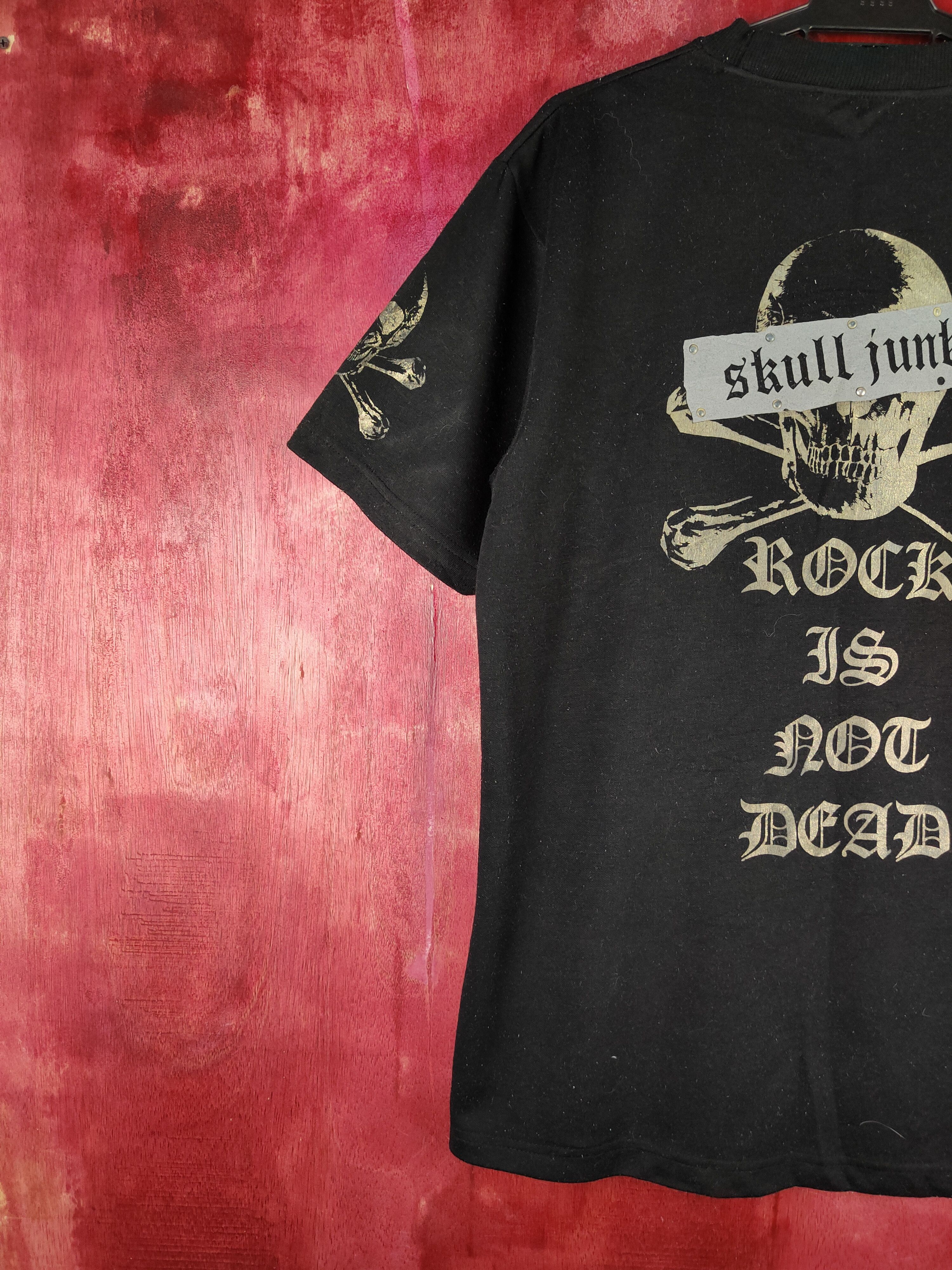 Band Tees Skull Junky rock not dead Black Short Sleeve T-shirt #166B Size US L / EU 52-54 / 3 - 3 Thumbnail