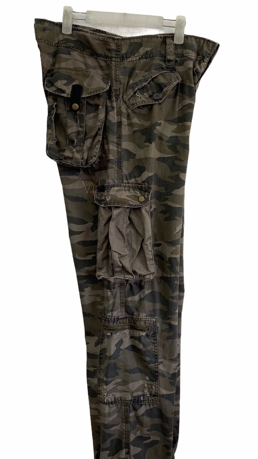 Japanese Brand Rare Japanese Tactical Multipocket Parachute Cargo Pants Size US 35 - 7 Thumbnail