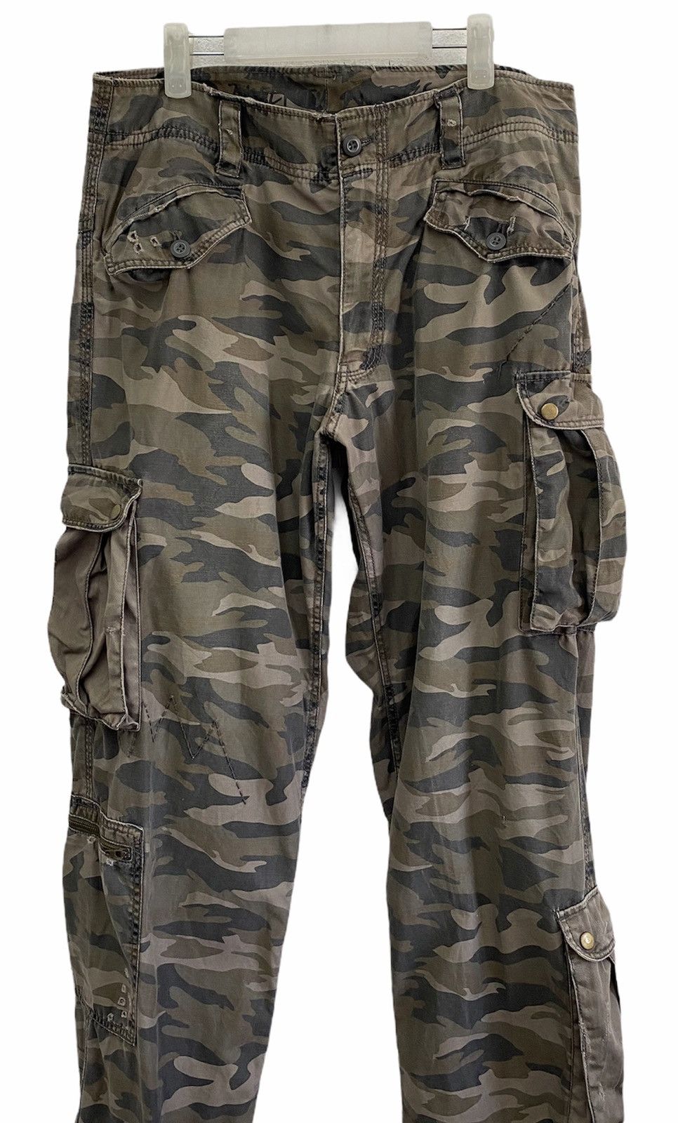 Japanese Brand Rare Japanese Tactical Multipocket Parachute Cargo Pants Size US 35 - 5 Thumbnail