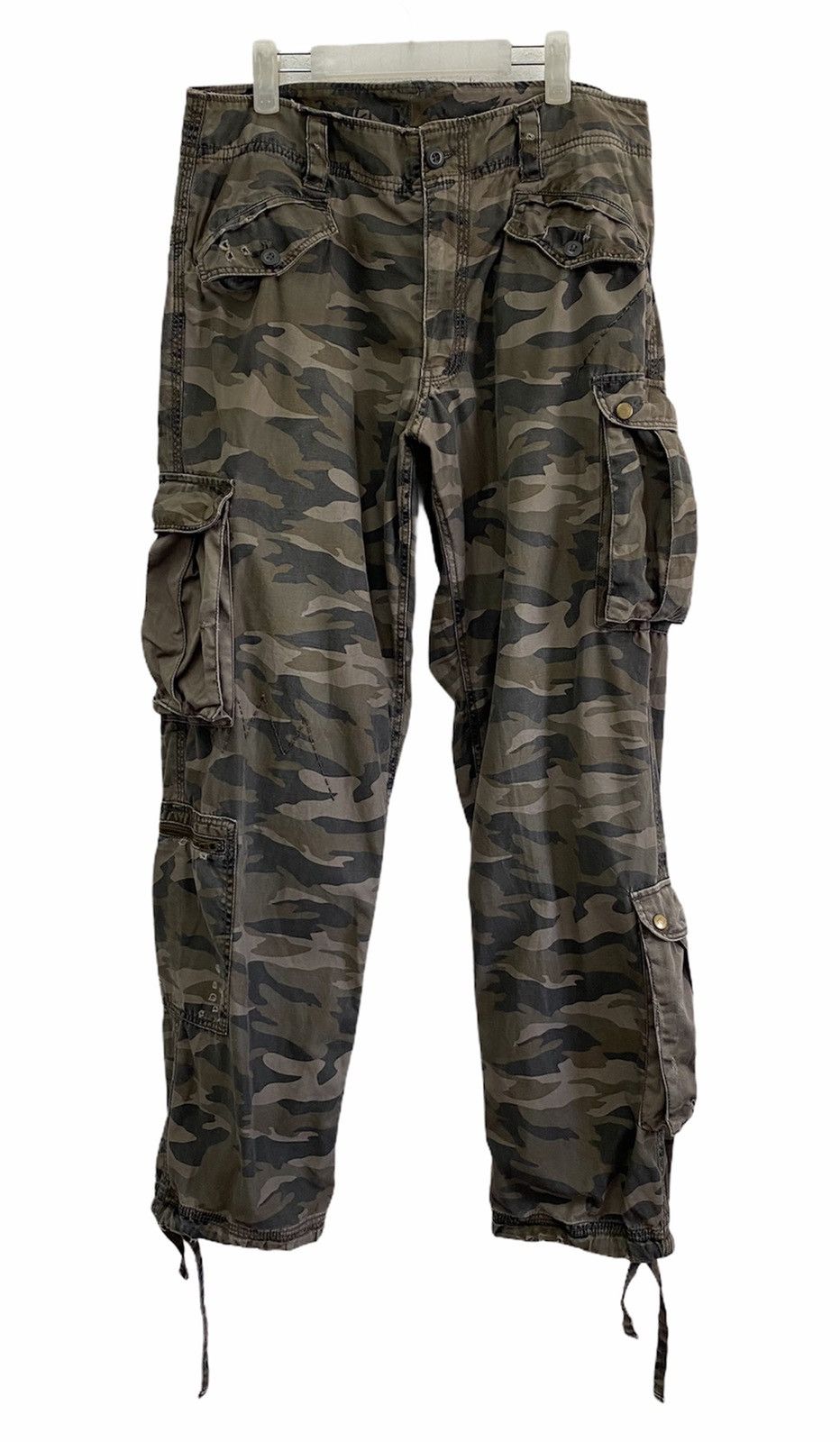 Japanese Brand Rare Japanese Tactical Multipocket Parachute Cargo Pants Size US 35 - 2 Thumbnail