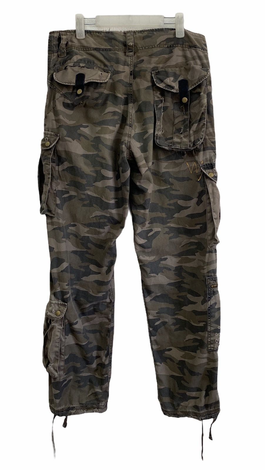 Japanese Brand Rare Japanese Tactical Multipocket Parachute Cargo Pants Size US 35 - 3 Thumbnail