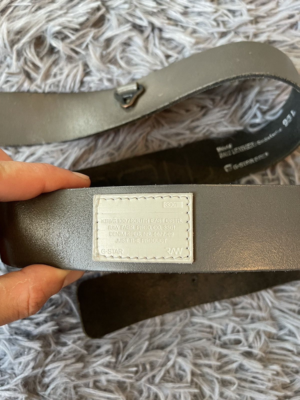 Cowboy Equipment × G-Star G-Star RAW avant garde real leather belt 109cm Size 34 - 3 Thumbnail