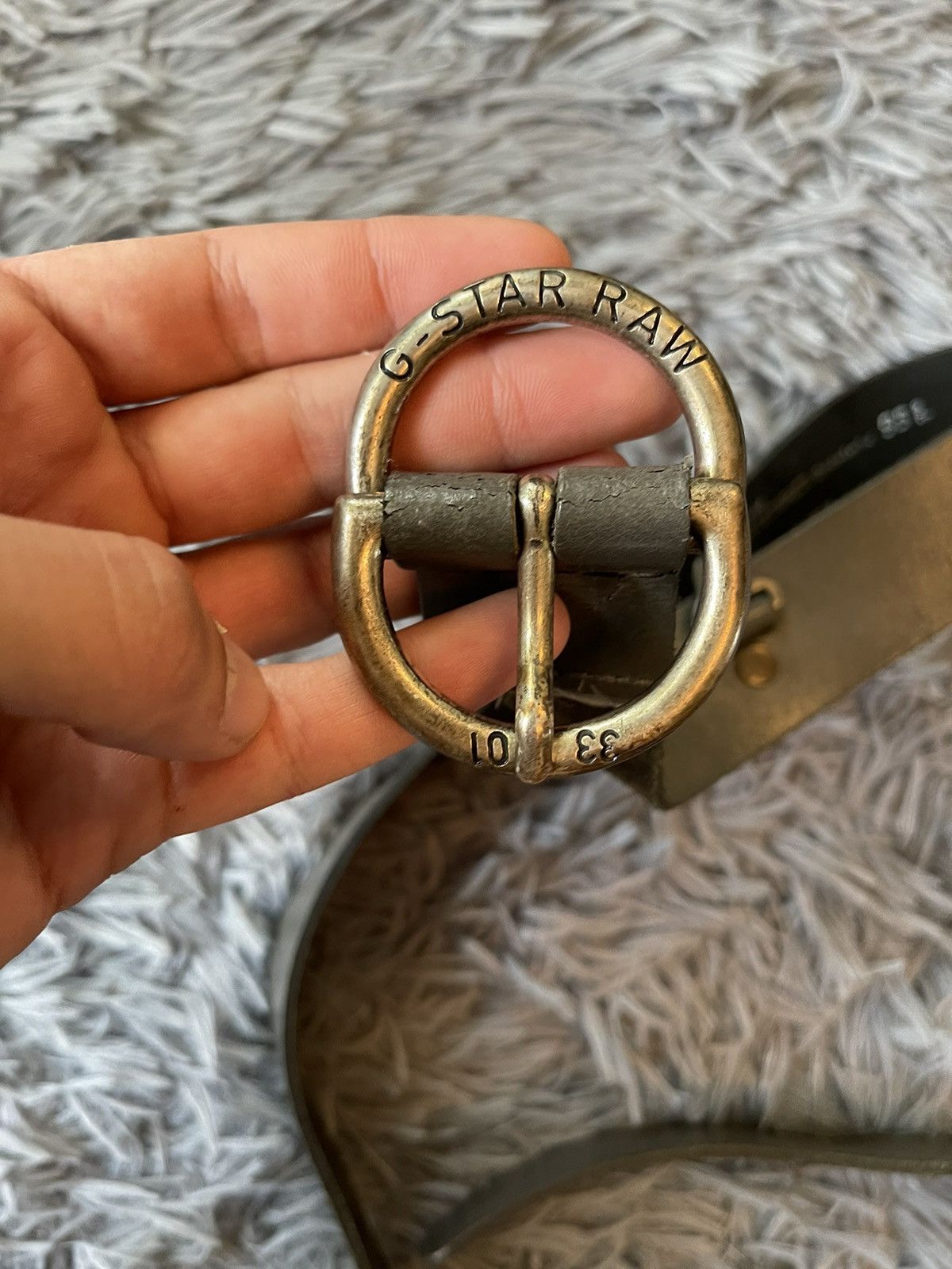 Cowboy Equipment × G-Star G-Star RAW avant garde real leather belt 109cm Size 34 - 7 Thumbnail