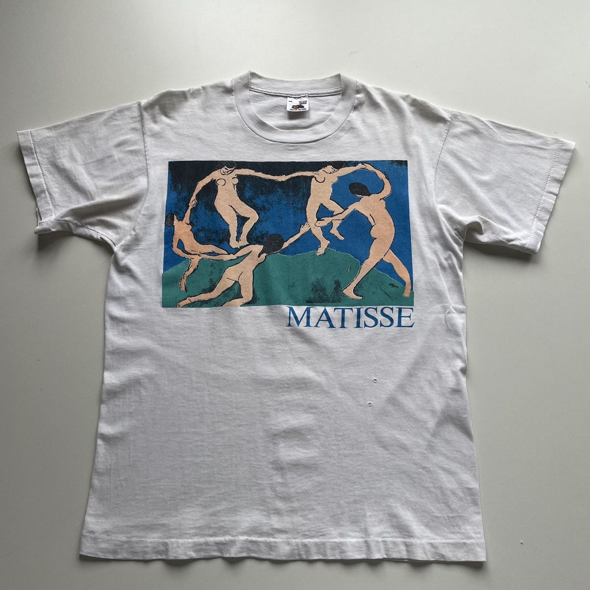 Vintage Vintage 1990s Henri Matisse Art Graphic T Shirt Medium Rare Size US M / EU 48-50 / 2 - 1 Thumbnail