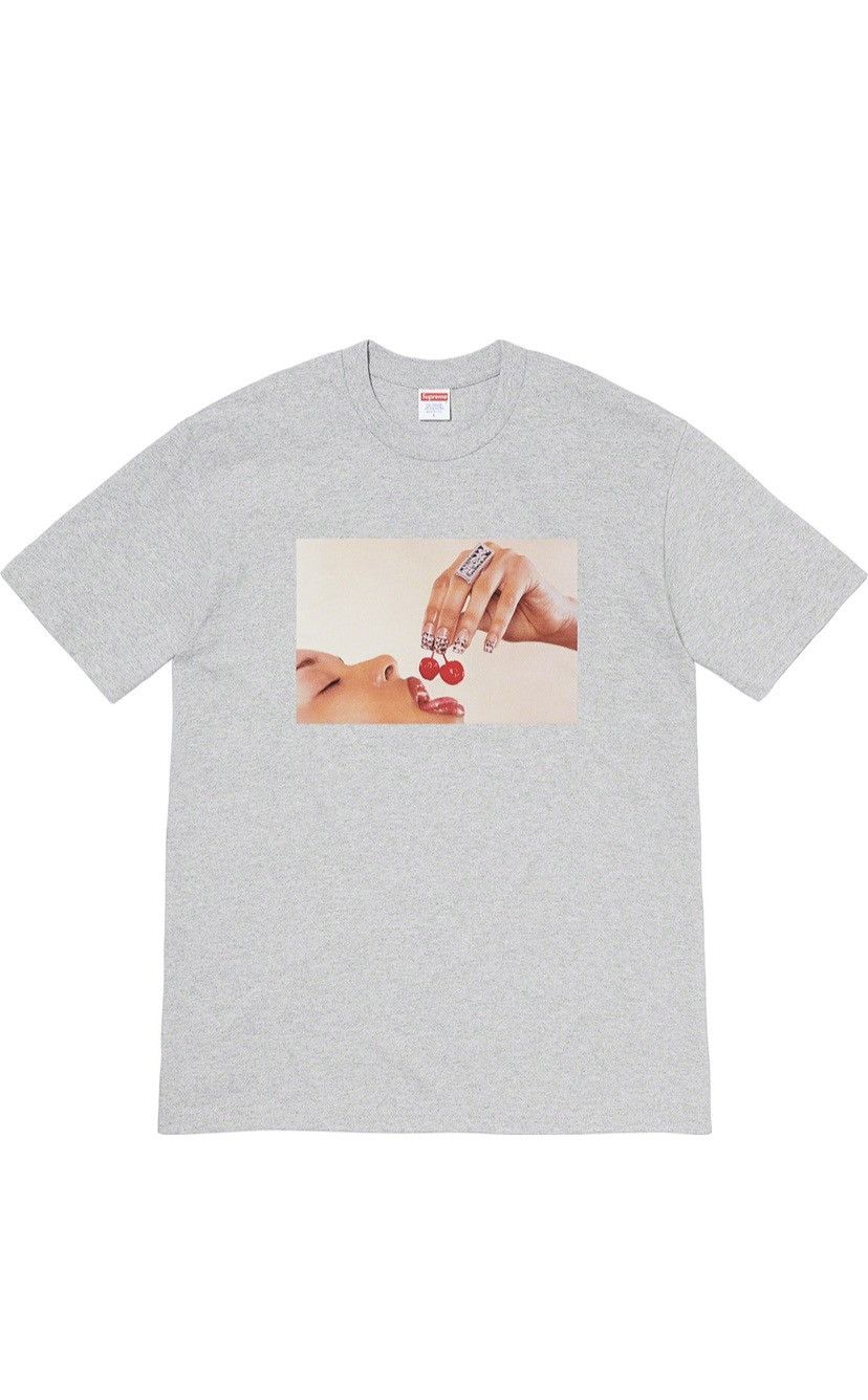 image of Supreme S/s 20’ Cherries Tee in Heaher Gray, Men's (Size Medium)