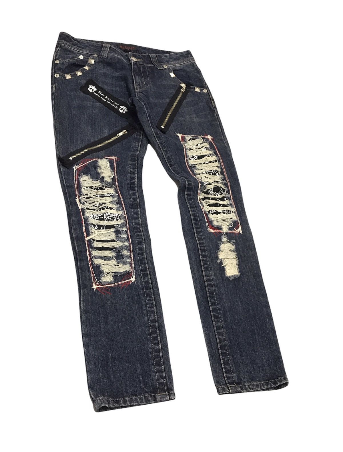 Japanese Brand × PPFM Deorart Japan Distressed Punk Jeans Size US 31 - 3 Thumbnail