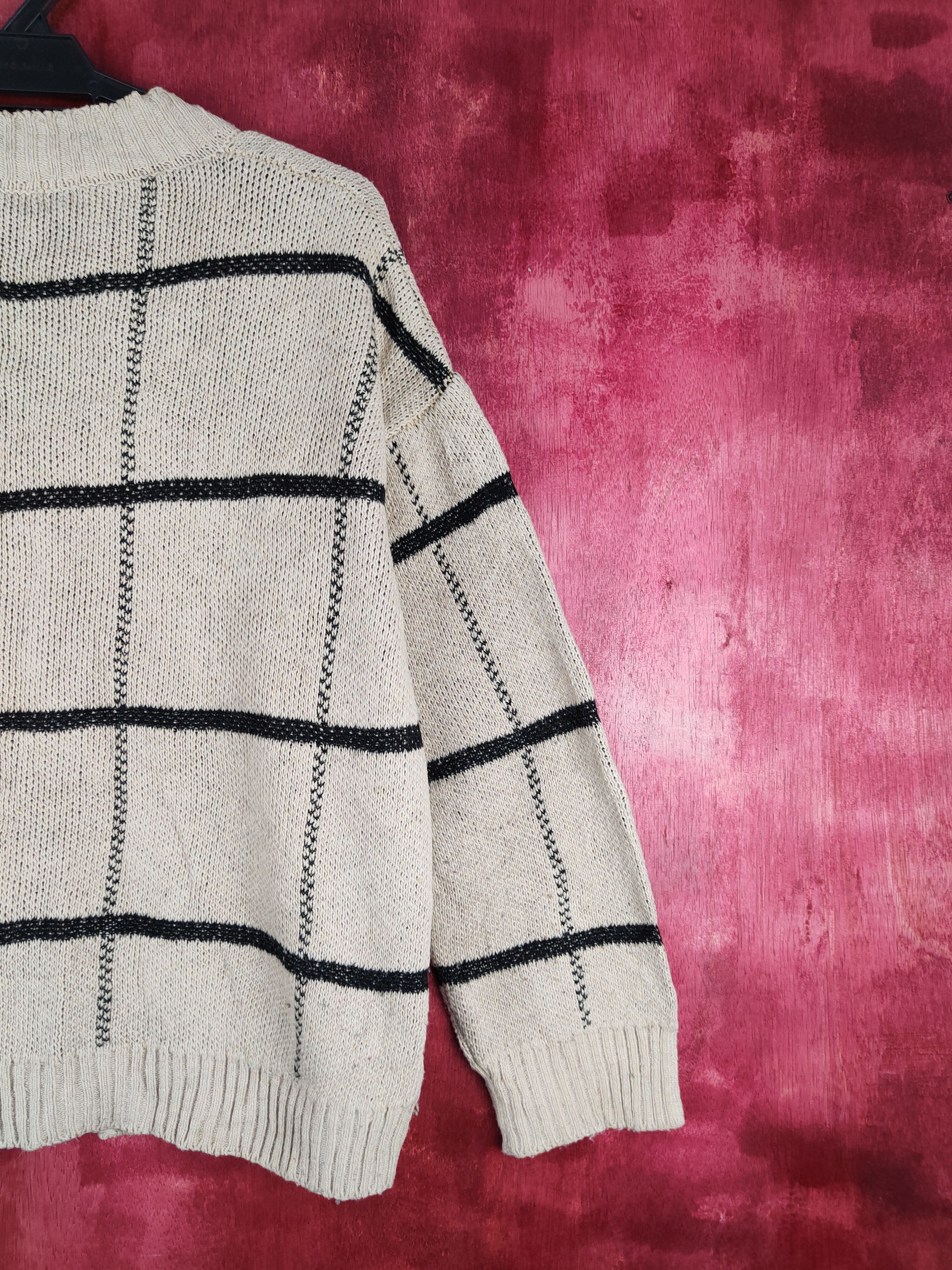 Homespun Knitwear × Japanese Brand Gorge Brown stripe checkered Knitwear Cardigan #209B Size US M / EU 48-50 / 2 - 9 Thumbnail