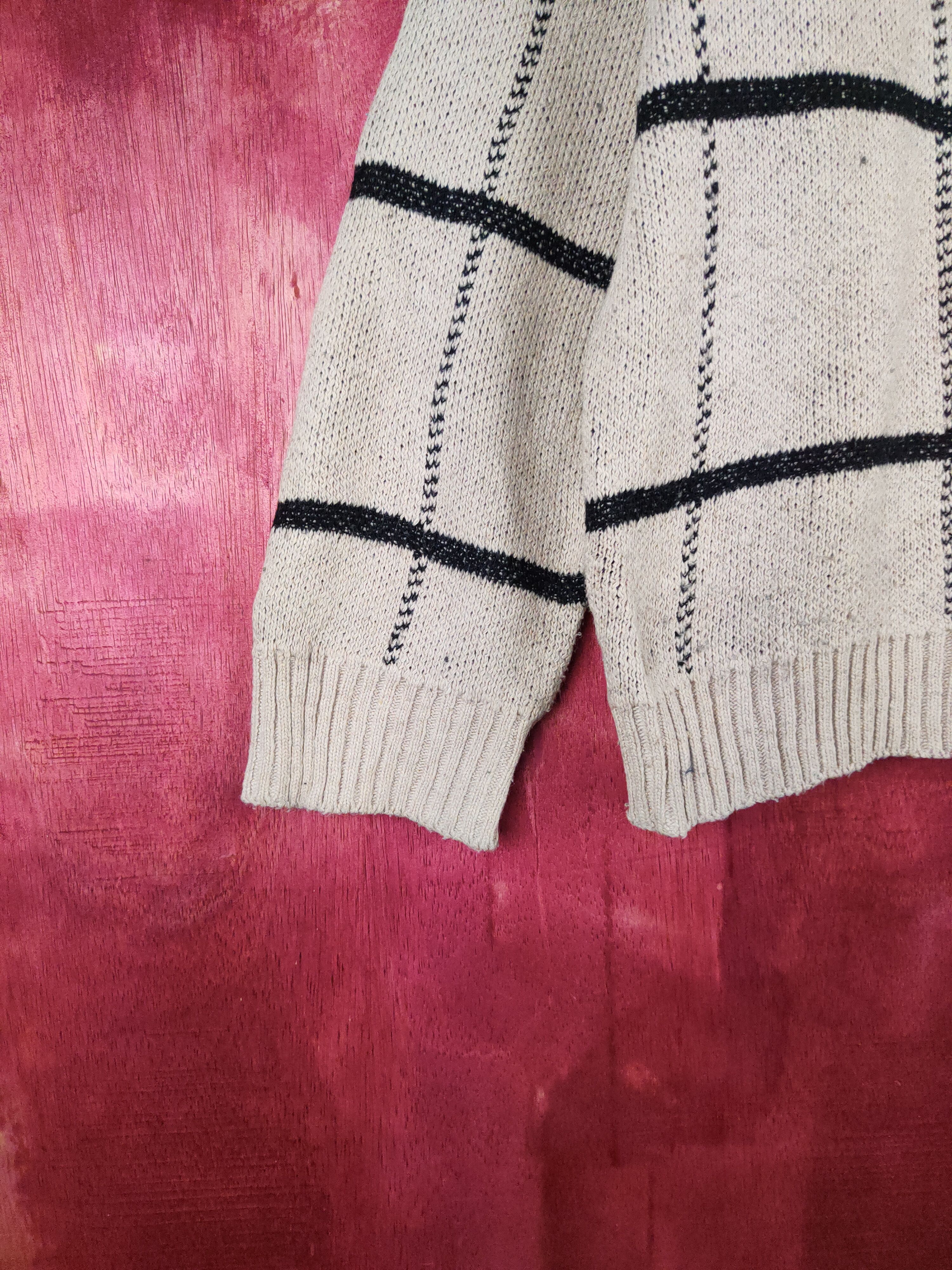 Homespun Knitwear × Japanese Brand Gorge Brown stripe checkered Knitwear Cardigan #209B Size US M / EU 48-50 / 2 - 4 Thumbnail