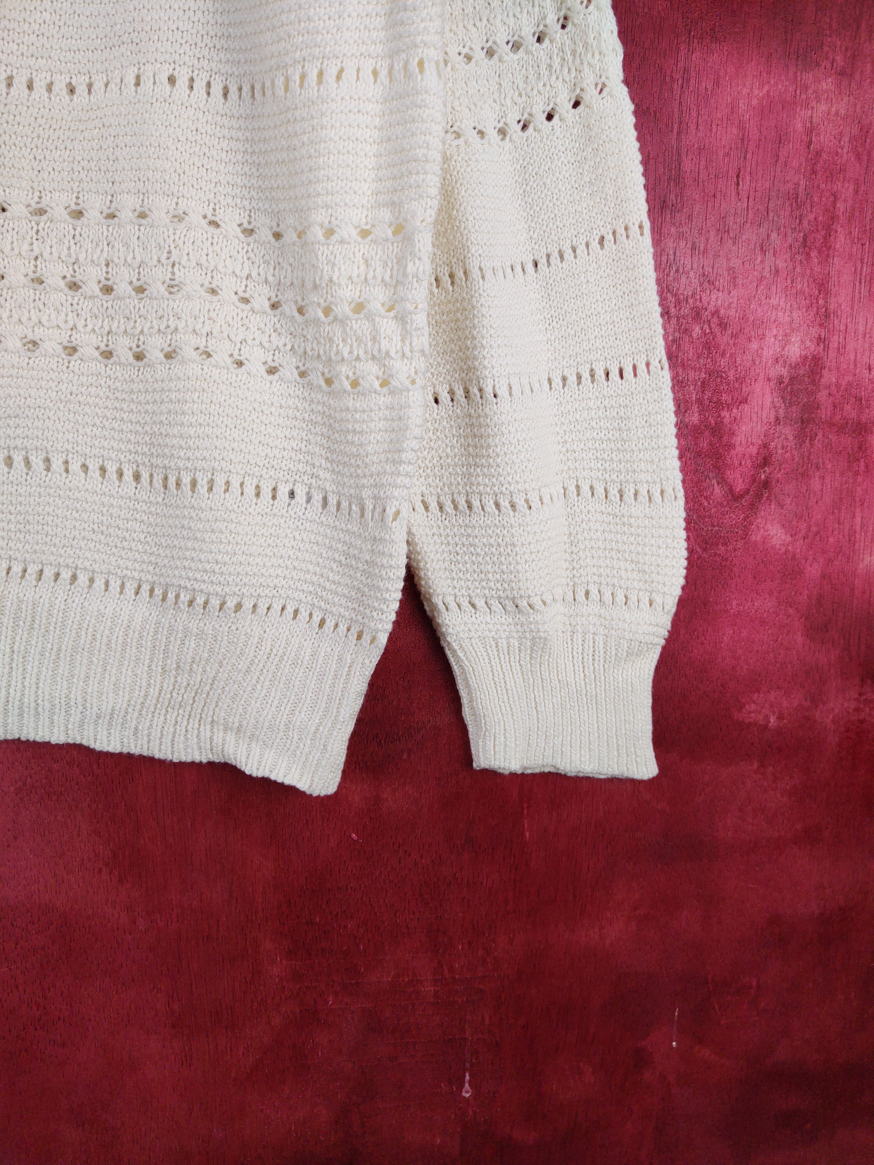 Global Work × Homespun Knitwear × Japanese Brand Global Work Ivory Knitwear Sweatshirt #204B Size L / US 10 / IT 46 - 5 Thumbnail