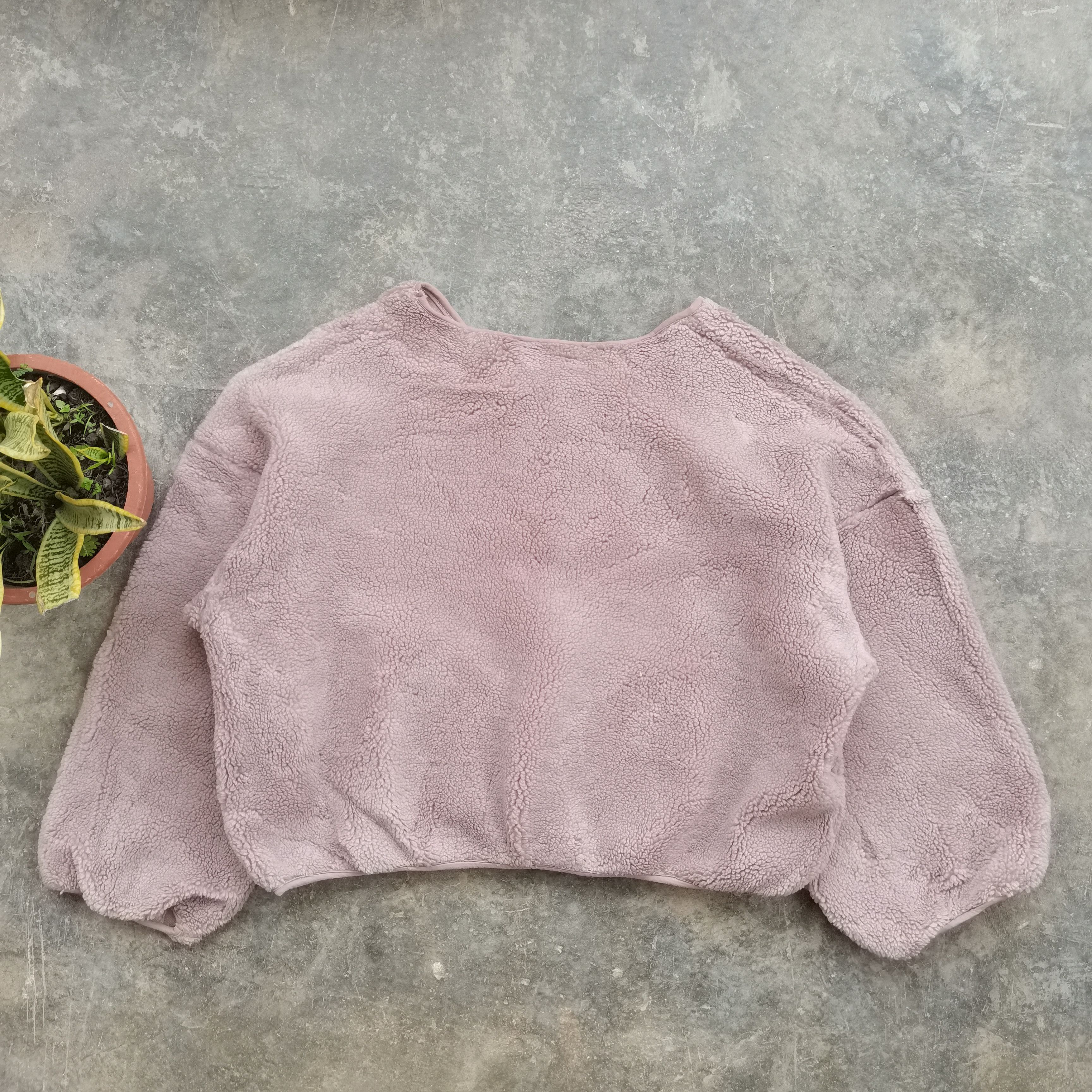 Japanese Brand Steals🔥 Japanese Brand Fleece Cropped Zipper Up Cardigan Size US L / EU 52-54 / 3 - 6 Thumbnail