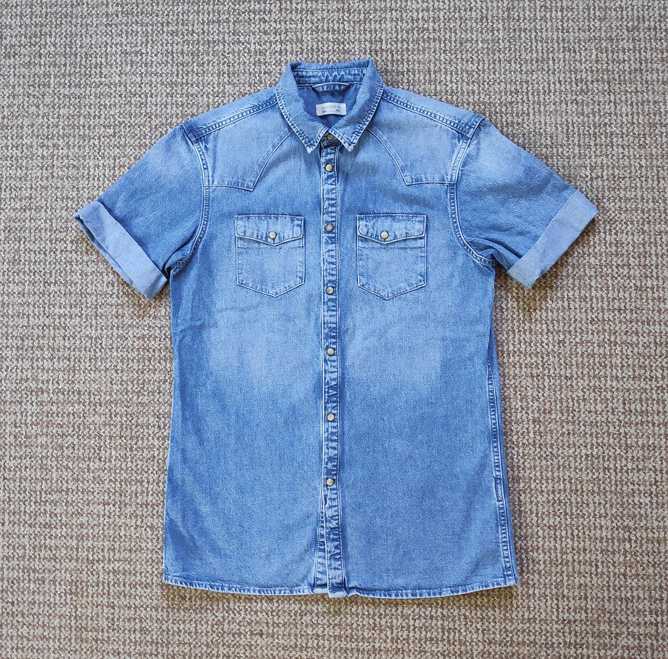 Allsaints AllSaints ilford denim short sleeve shirt Size US S / EU 44-46 / 1 - 2 Thumbnail