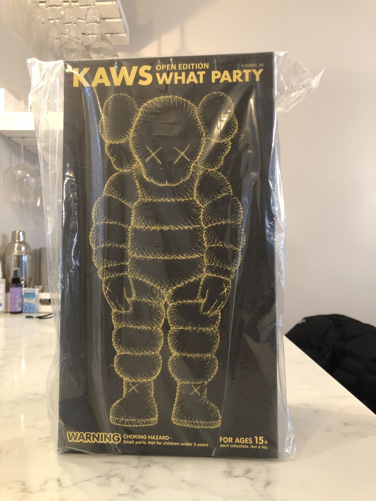 Kaws WHAT PARTY Yellow