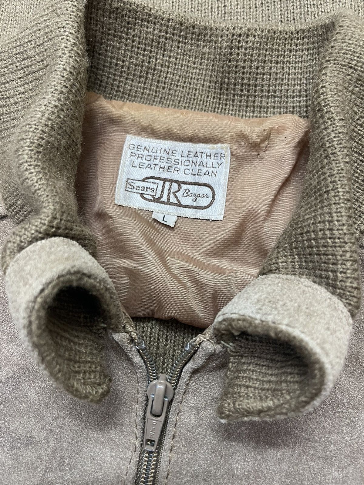 Sears Vintage 50s Sears Bazaar Suede Leather Size US L / EU 52-54 / 3 - 10 Thumbnail