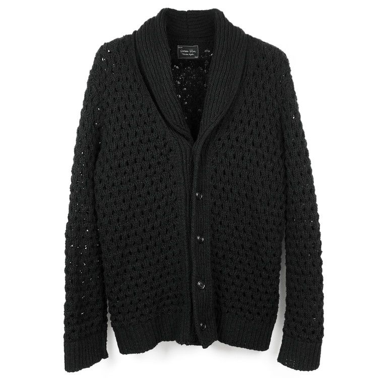 Number (n)ine 06AW NOIR期　cardigan Number (N)ine AW06 “NOIR” Wool Knitted Cardigan – DRIEW