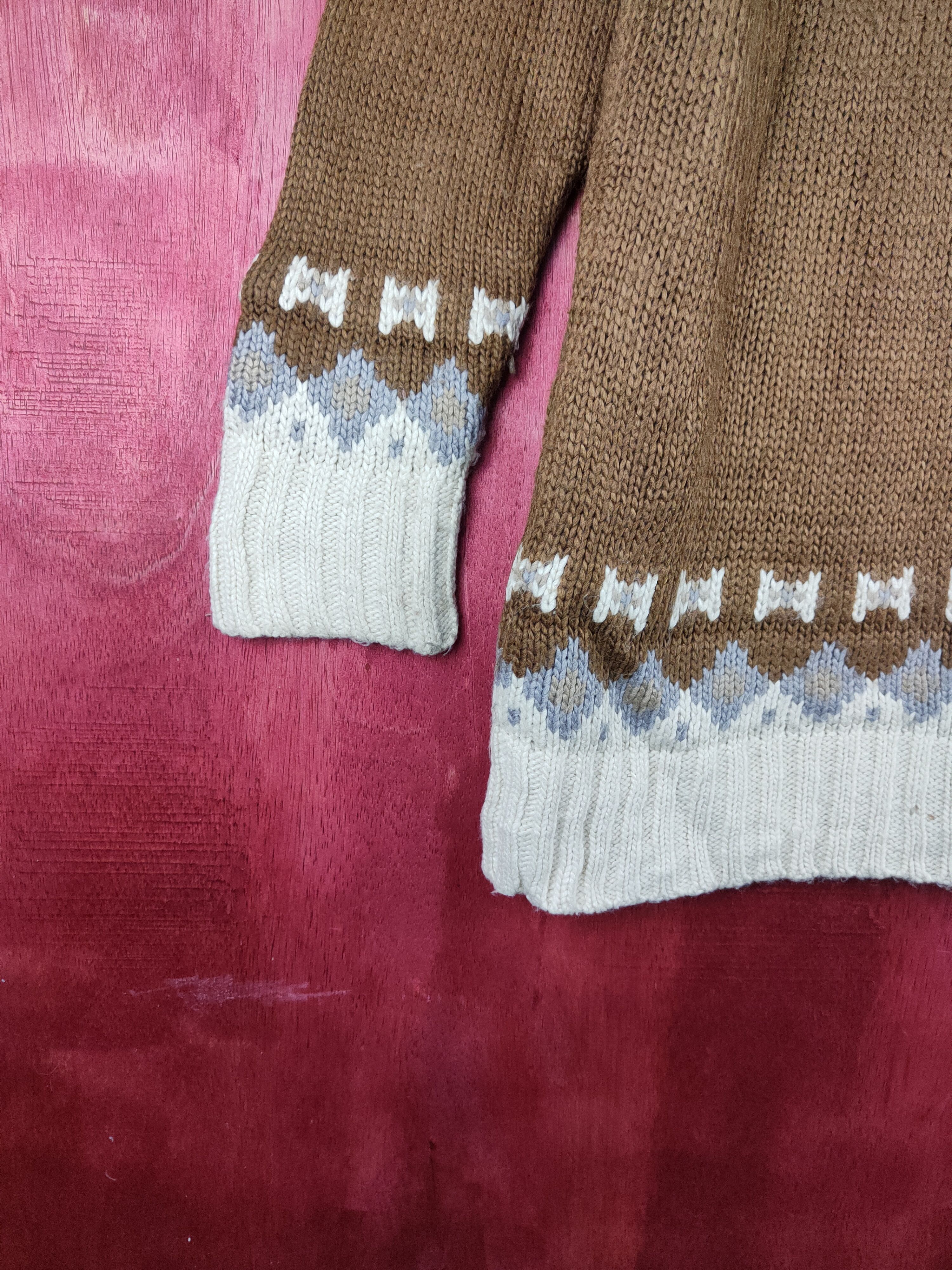 Homespun Knitwear niko and ... Brown Knitwear Sweater #198B Size L / US 10 / IT 46 - 4 Thumbnail