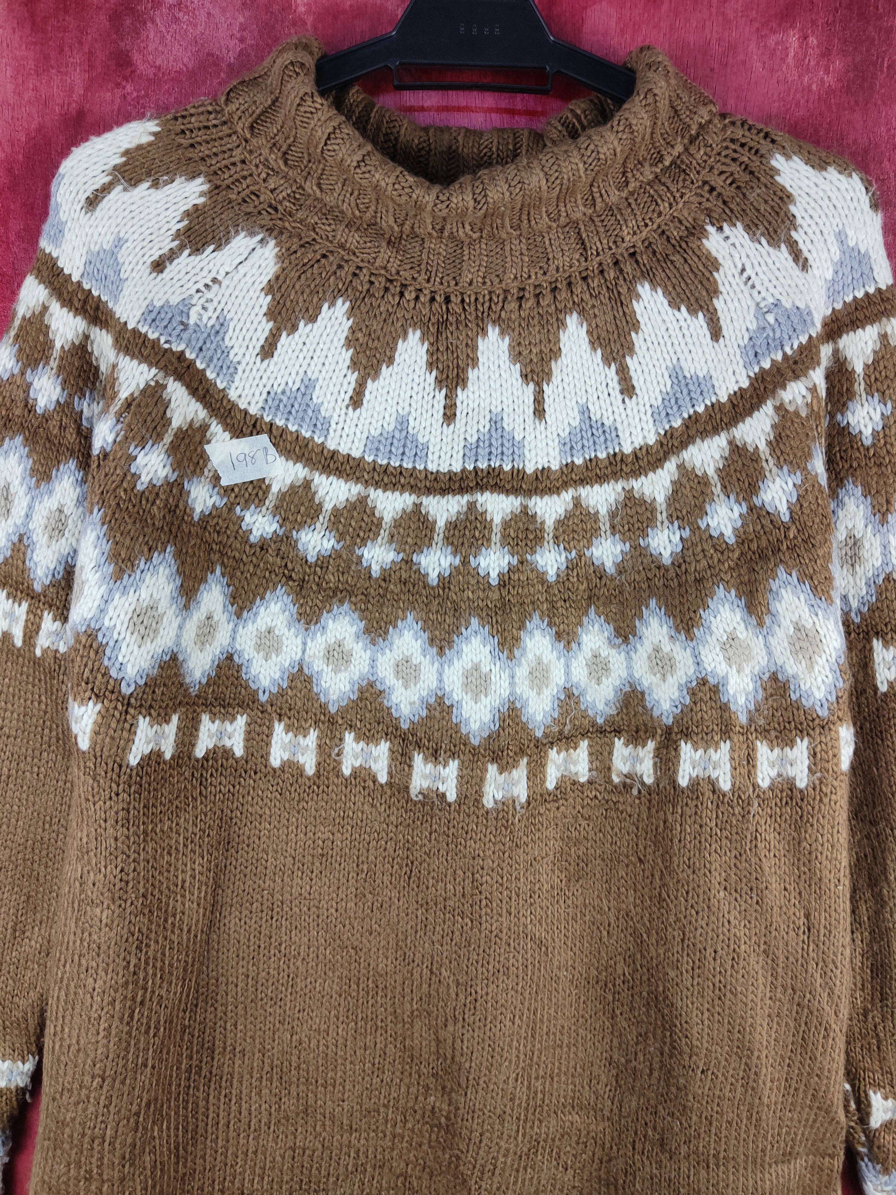 Homespun Knitwear niko and ... Brown Knitwear Sweater #198B Size L / US 10 / IT 46 - 2 Thumbnail