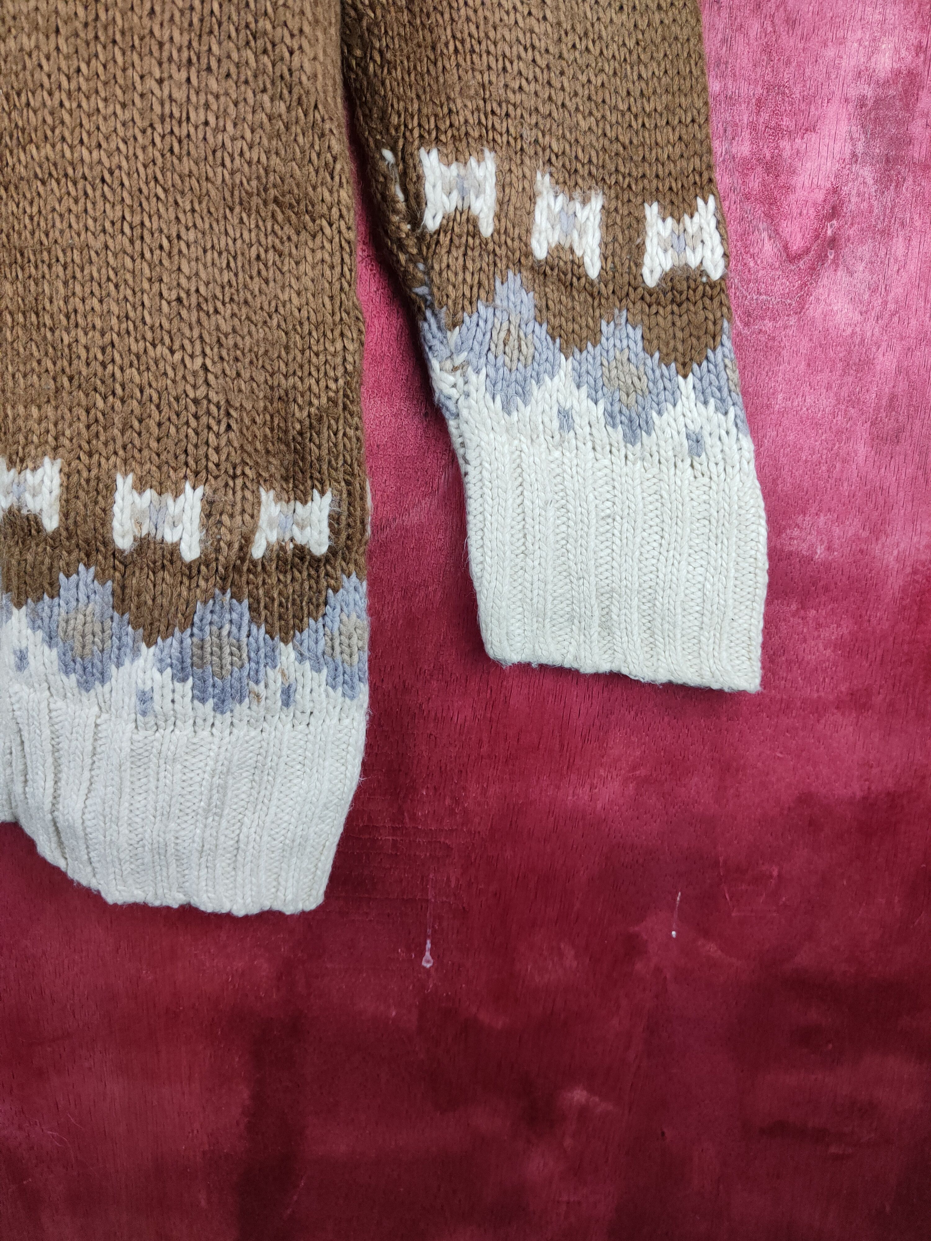 Homespun Knitwear niko and ... Brown Knitwear Sweater #198B Size L / US 10 / IT 46 - 6 Thumbnail