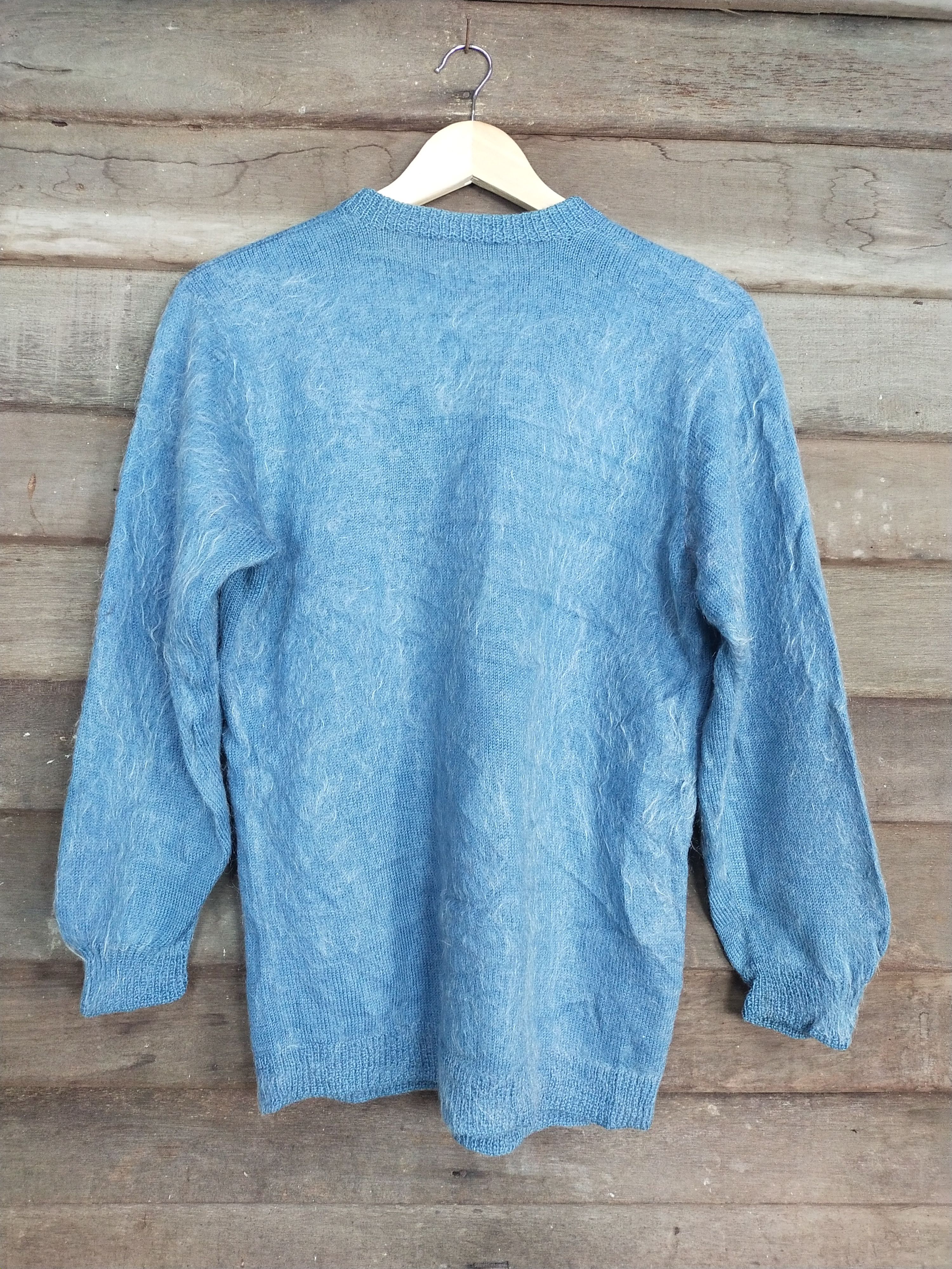 Japanese Brand Japan Light blue cardigan mohair knitwear #S207 Size US M / EU 48-50 / 2 - 7 Thumbnail
