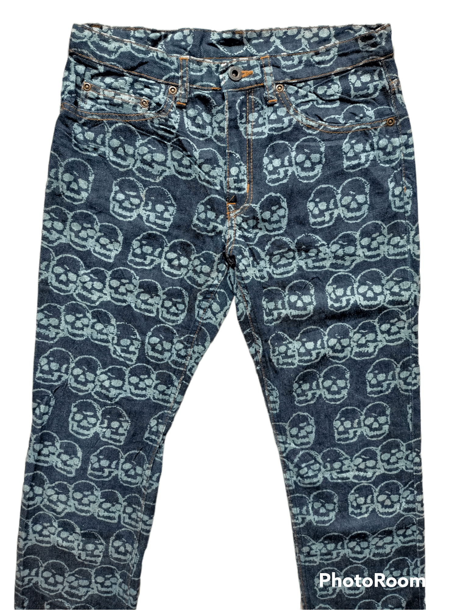 Hysteric Glamour Vintage Hysteric Glamour Skull Head Over Printed Jeans Size US 30 / EU 46 - 3 Thumbnail