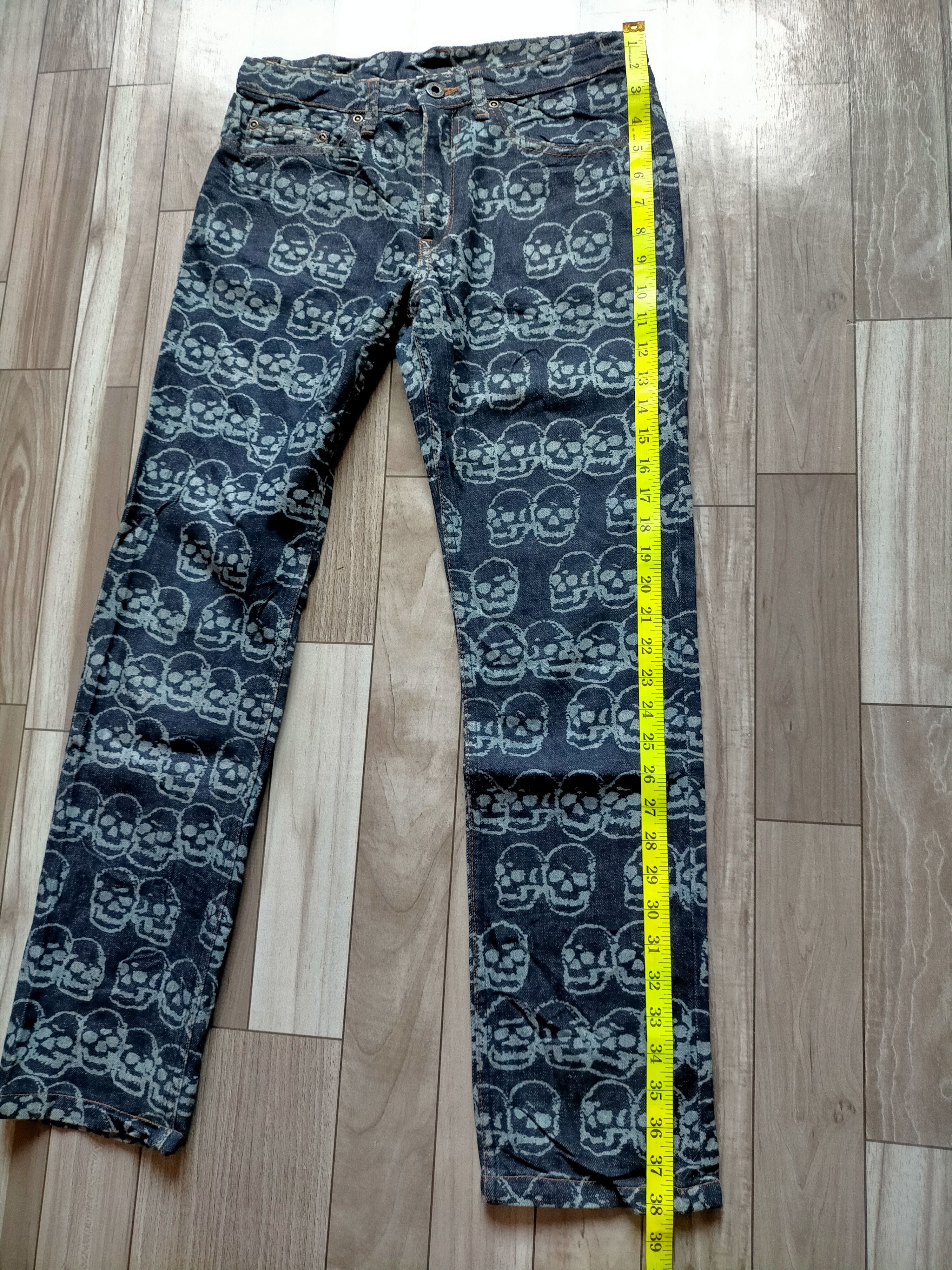 Hysteric Glamour Vintage Hysteric Glamour Skull Head Over Printed Jeans Size US 30 / EU 46 - 12 Thumbnail