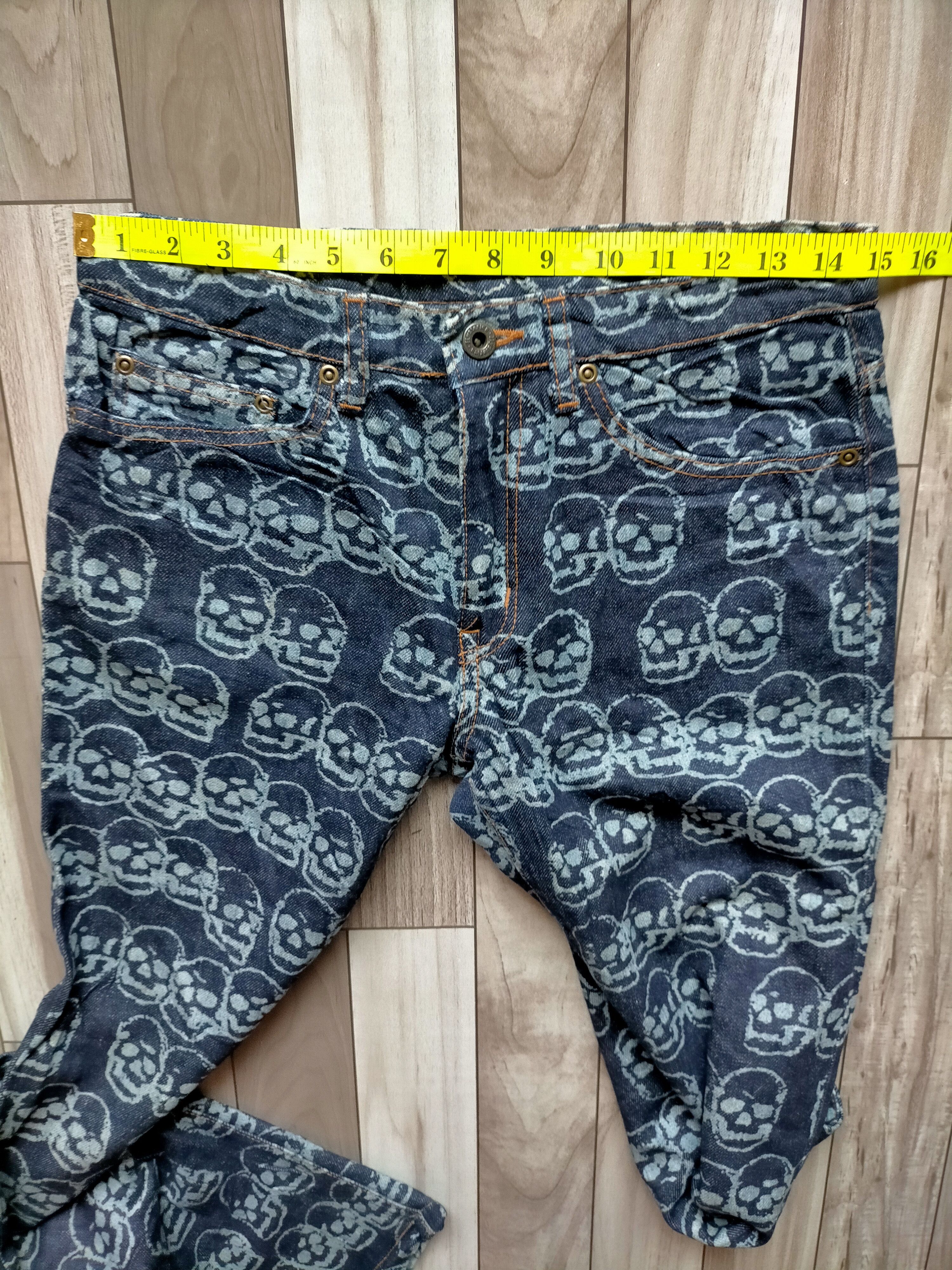Hysteric Glamour Vintage Hysteric Glamour Skull Head Over Printed Jeans Size US 30 / EU 46 - 11 Thumbnail