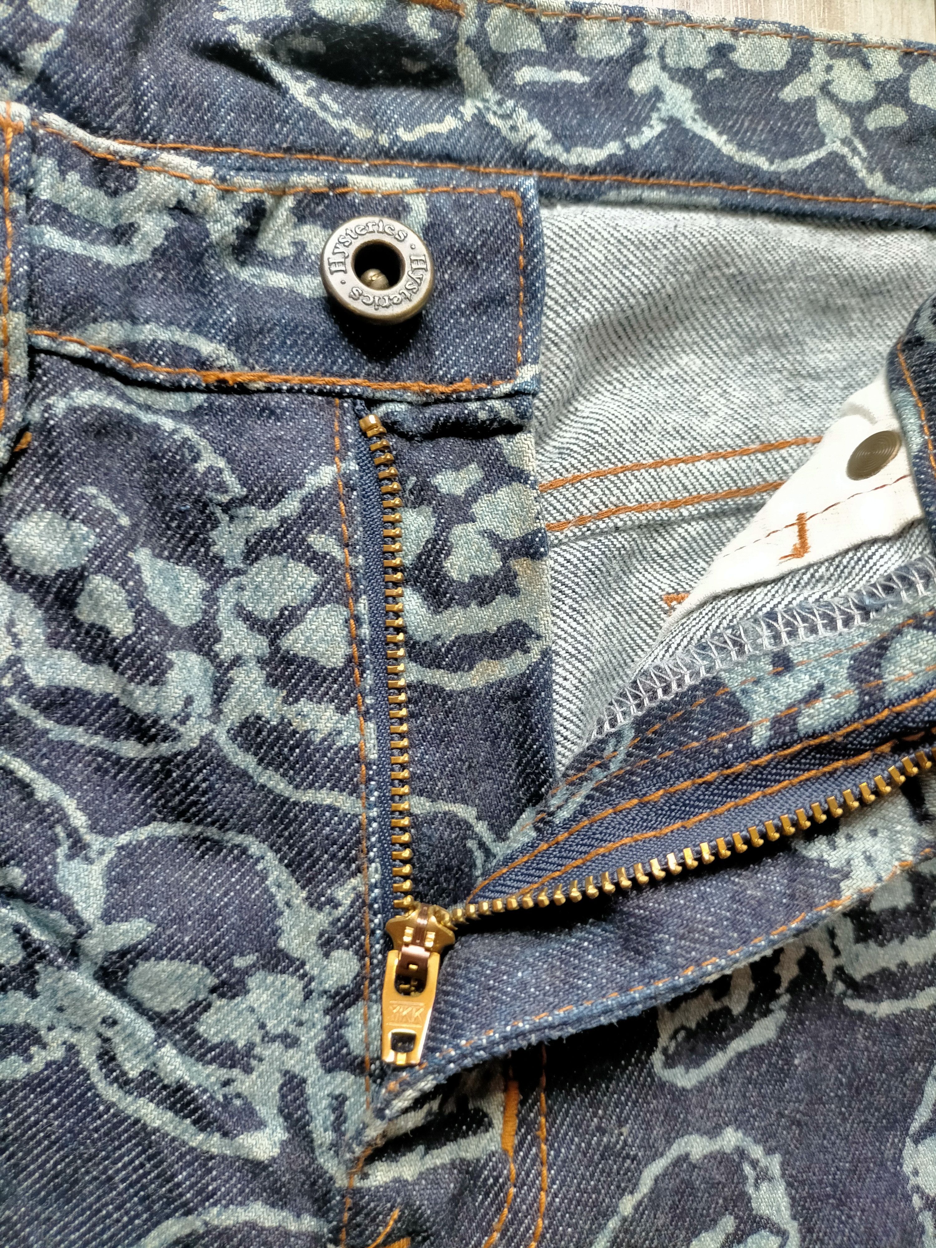 Hysteric Glamour Vintage Hysteric Glamour Skull Head Over Printed Jeans Size US 30 / EU 46 - 7 Thumbnail
