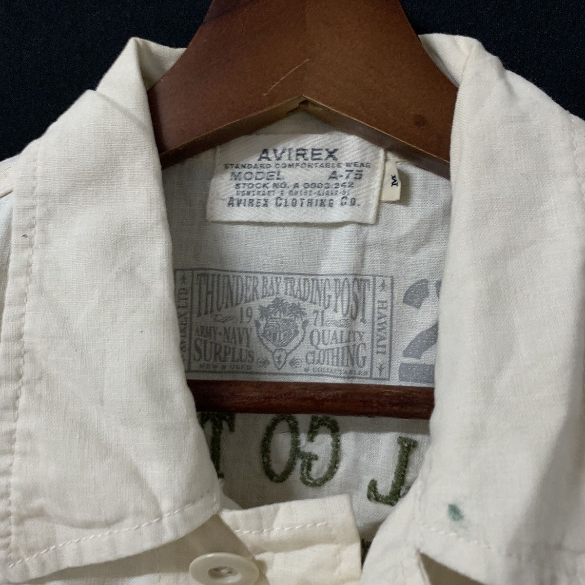 Avirex × Vintage 💥RARE!! Vintage Avirex Model A-75 Vietnam War 66-69 Shirt Size US M / EU 48-50 / 2 - 9 Thumbnail