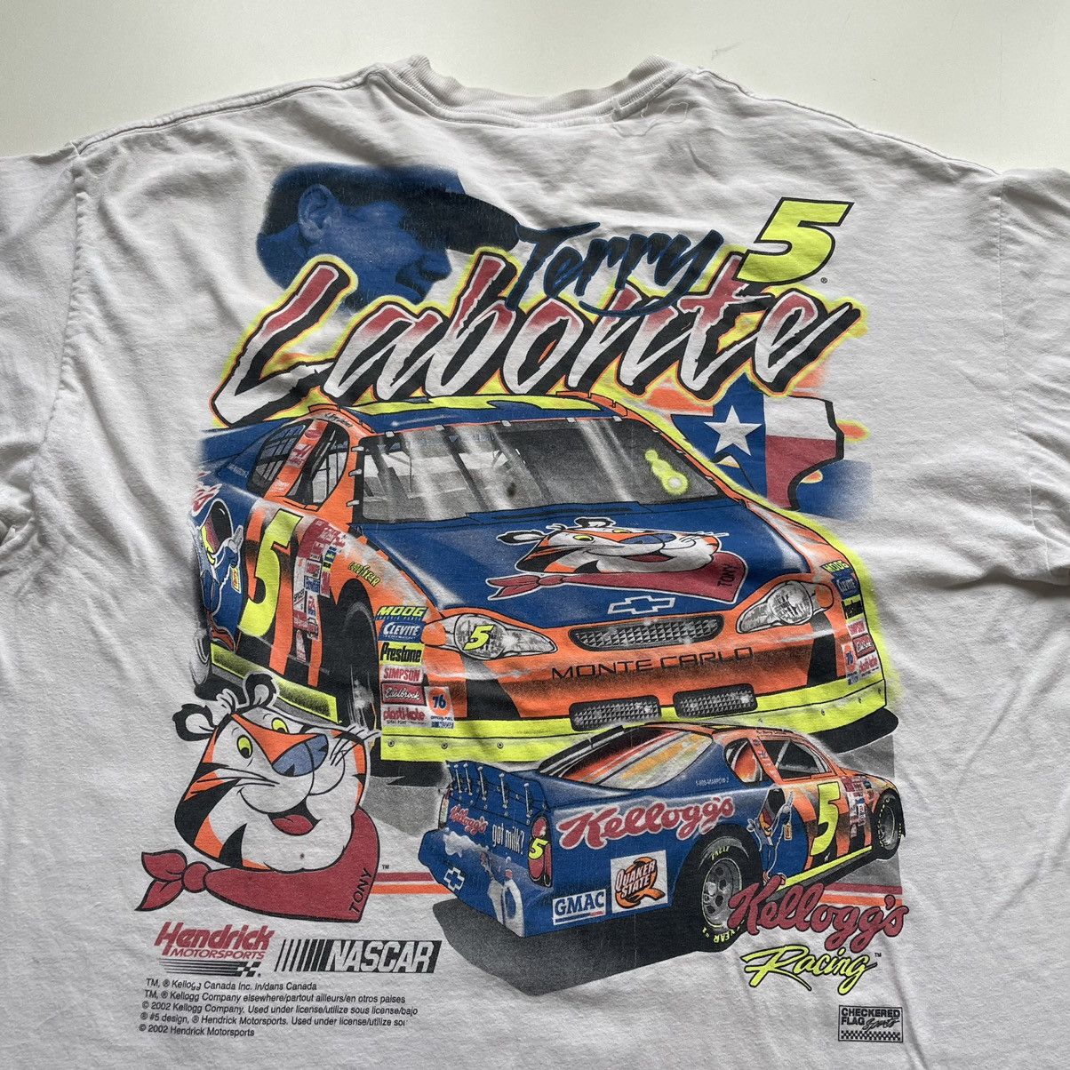 NASCAR × Vintage Vintage 90s Y2K Nascar Kellogg Tony the Tiger graphic shirt Size US XL / EU 56 / 4 - 2 Thumbnail