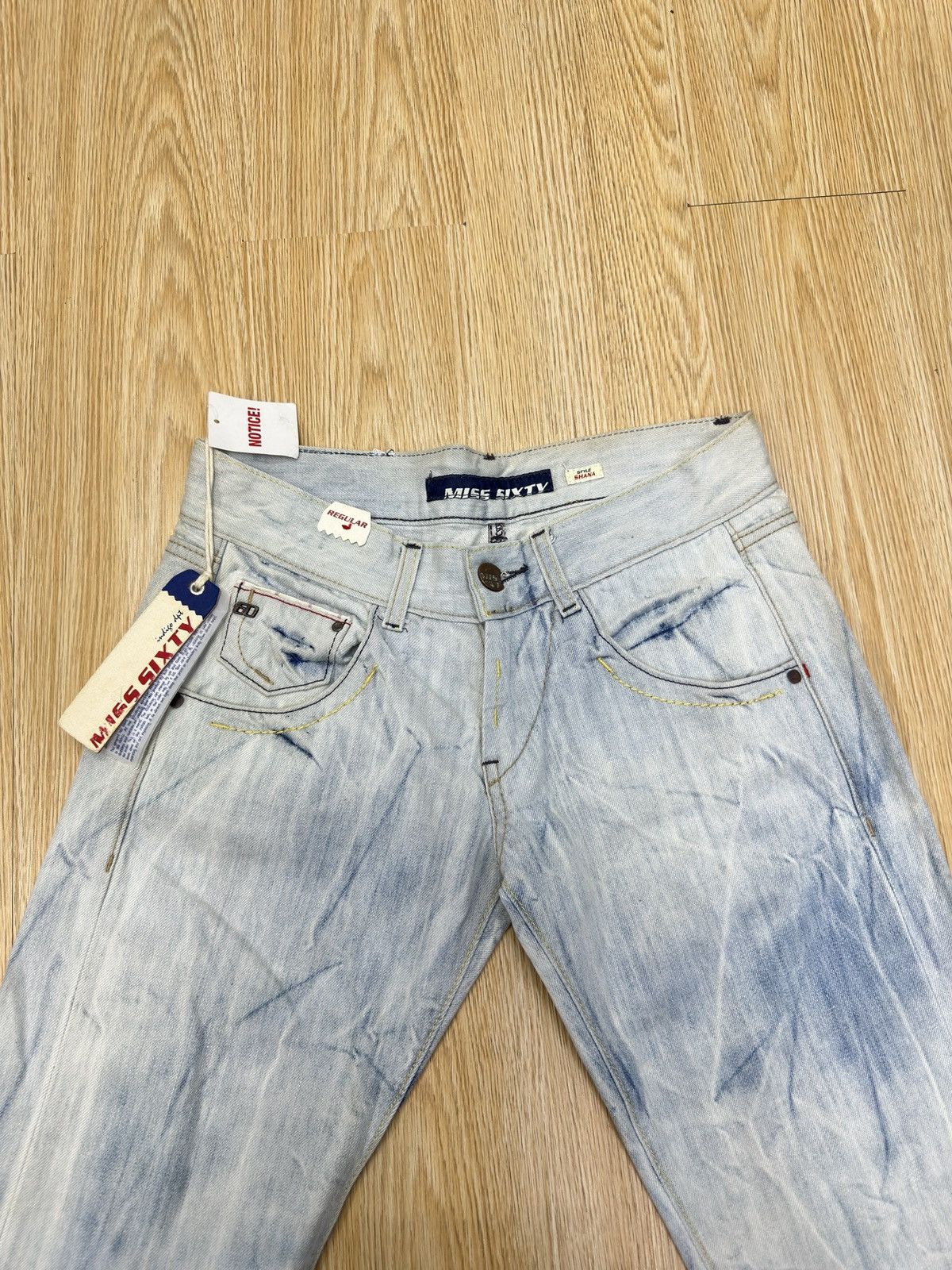 If Six Was Nine × Miss Sixty New Miss Sixty Shana Trouser Regular Denim JJ110 Size 29" - 6 Thumbnail