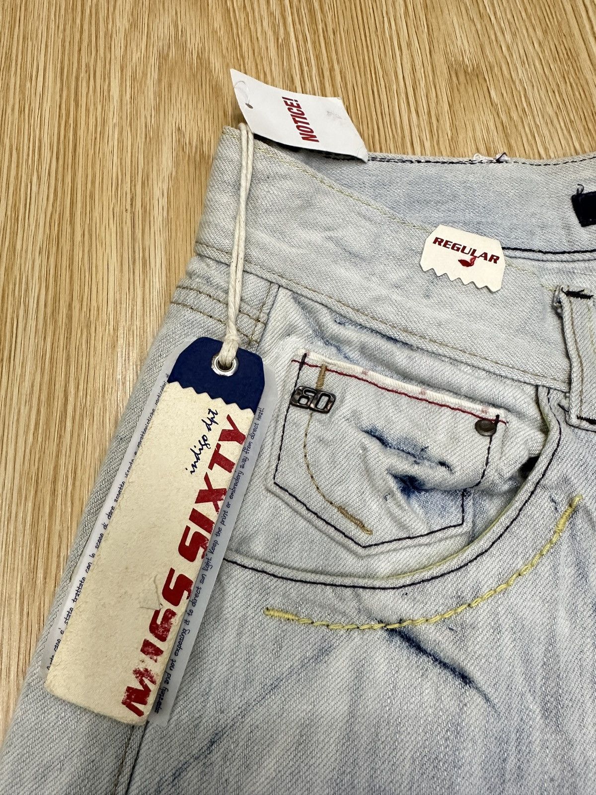 If Six Was Nine × Miss Sixty New Miss Sixty Shana Trouser Regular Denim JJ110 Size 29" - 8 Thumbnail