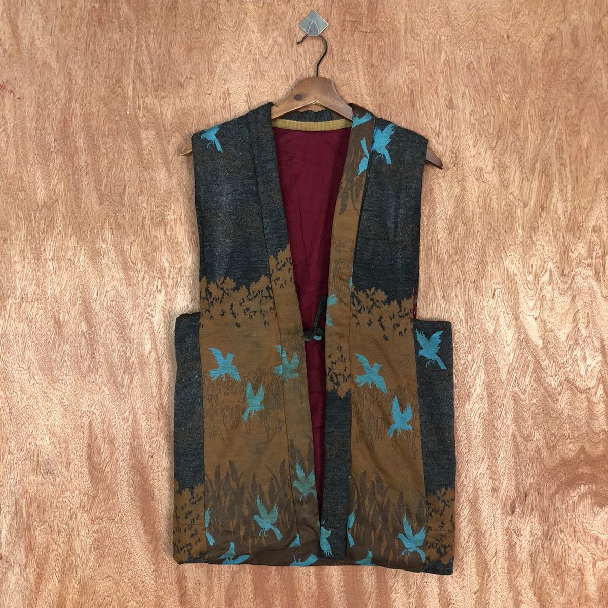 Japanese Brand DL Japan art Multicolor Vests sleeveless cardigan #H146 Size US S / EU 44-46 / 1 - 1 Thumbnail